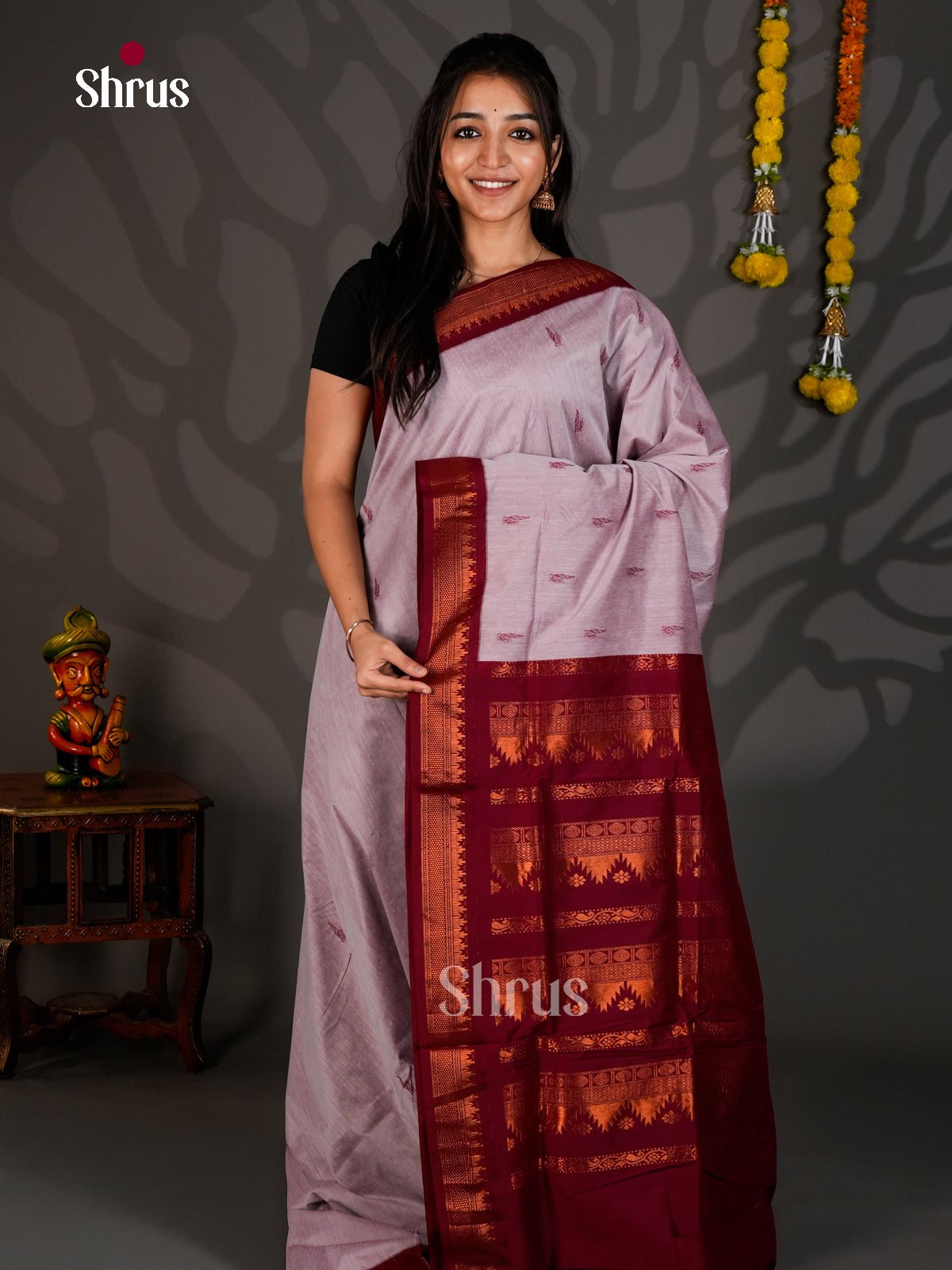 DIS25195 - Kalyani Cotton Saree - Shop on Shrus.com