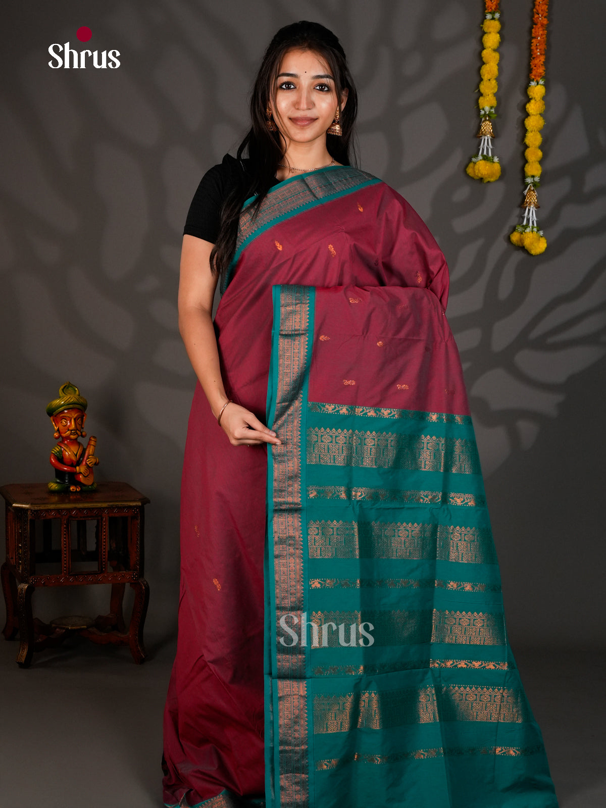DIS25198 - Kalyani Cotton Saree - Shop on Shrus.com