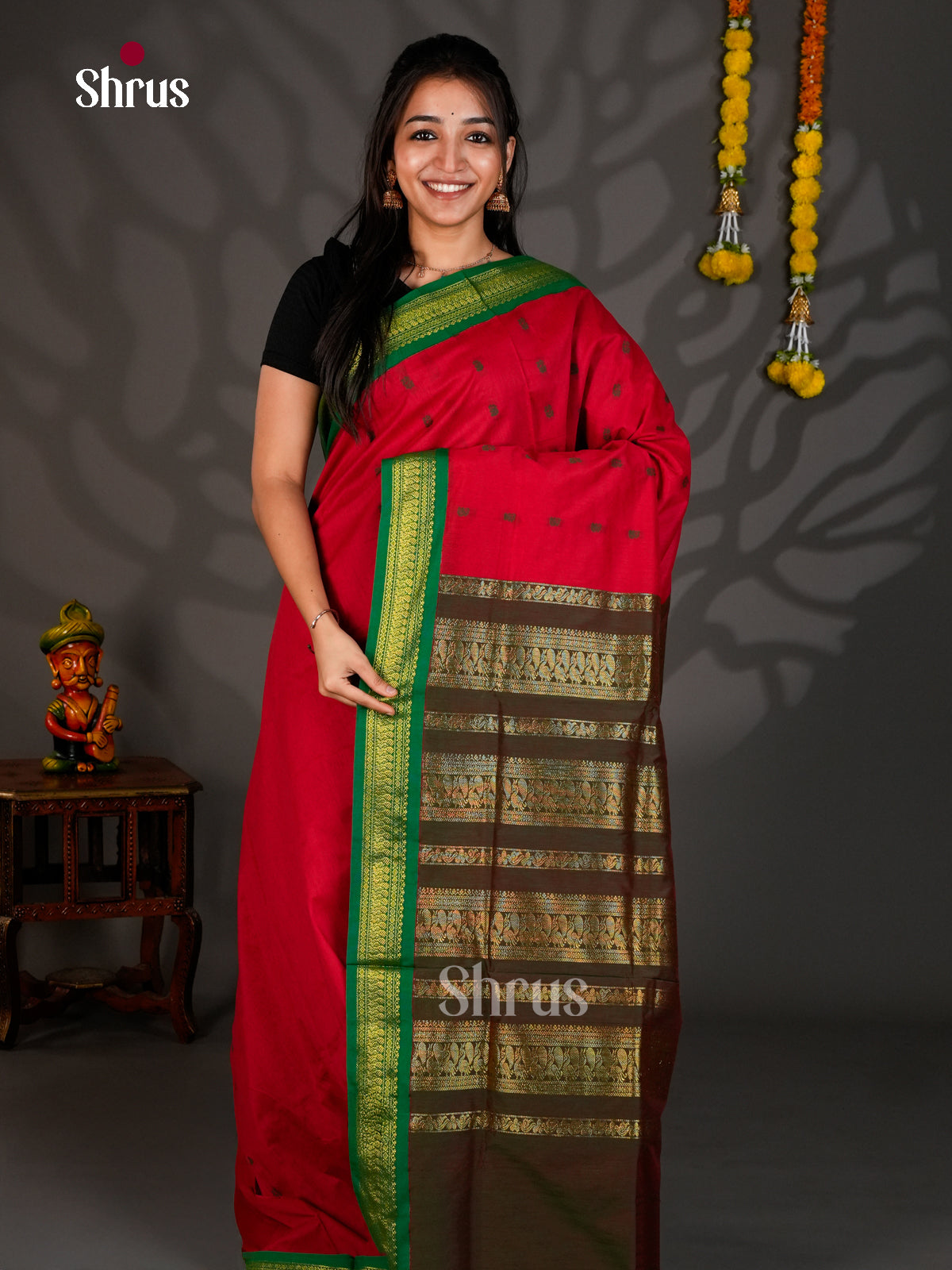 DIS25205 - Kalyani Cotton Saree - Shop on Shrus.com