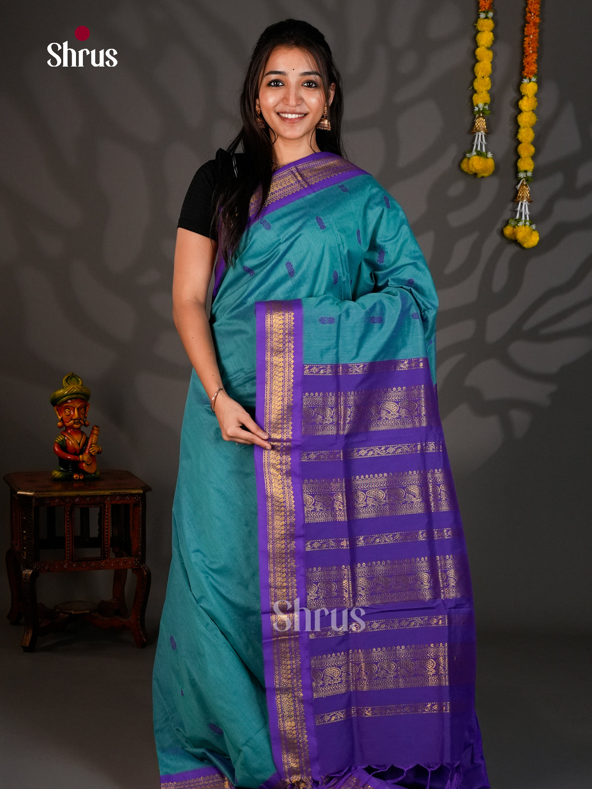 DIS25234 - Kalyani Cotton Saree - Shop on Shrus.com