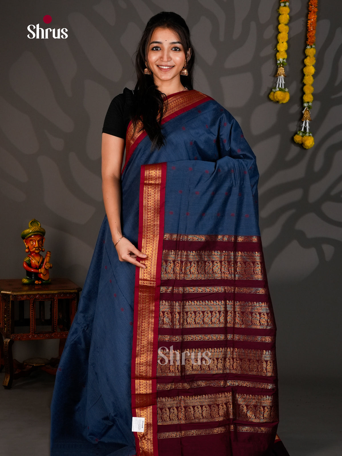 DIS25255 - Kalyani Cotton Saree - Shop on Shrus.com