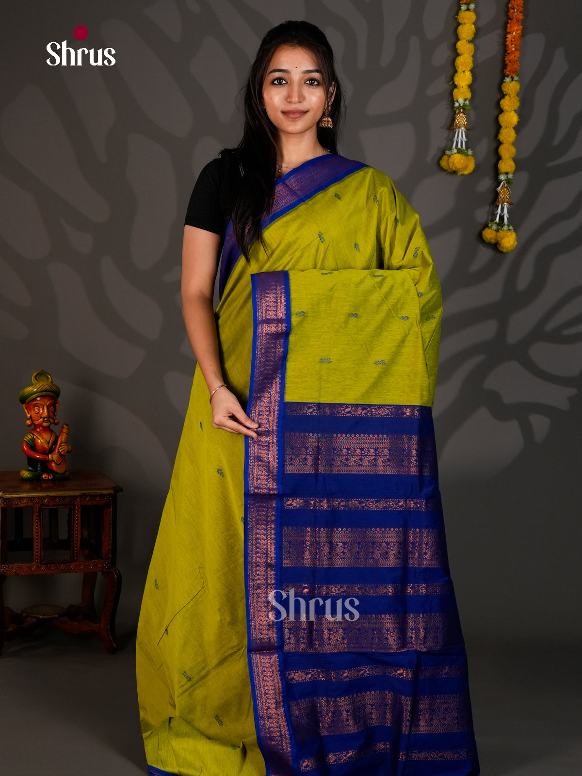 DIS25327 - Kalyani Cotton Saree - Shop on Shrus.com