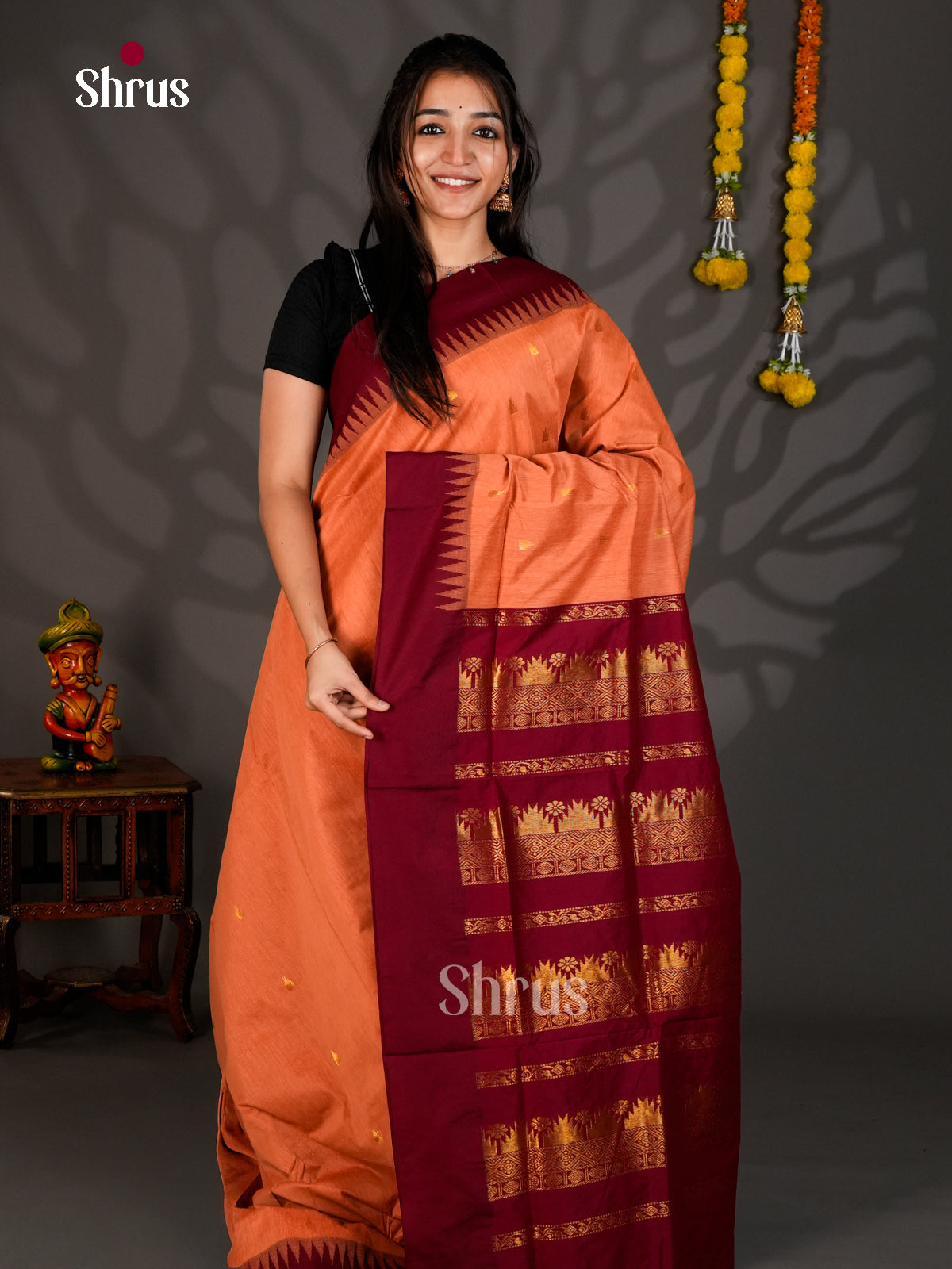 DIS25334 - Kalyani Cotton Saree - Shop on Shrus.com