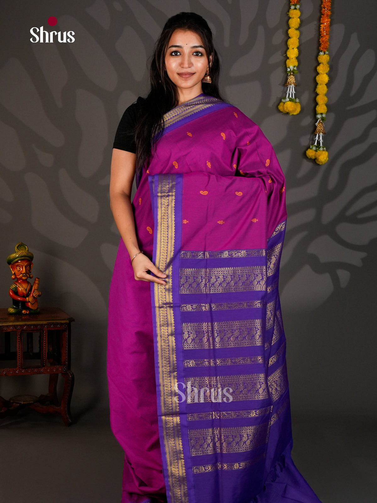 DIS25338 - Kalyani Cotton Saree - Shop on Shrus.com