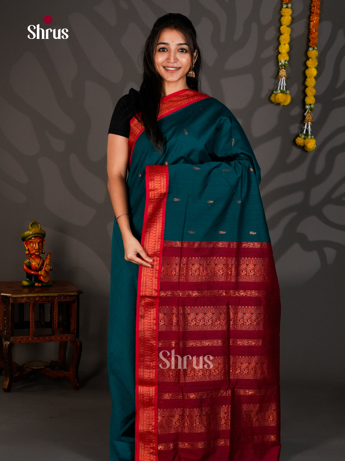 DIS25356 - Kalyani Cotton Saree - Shop on Shrus.com