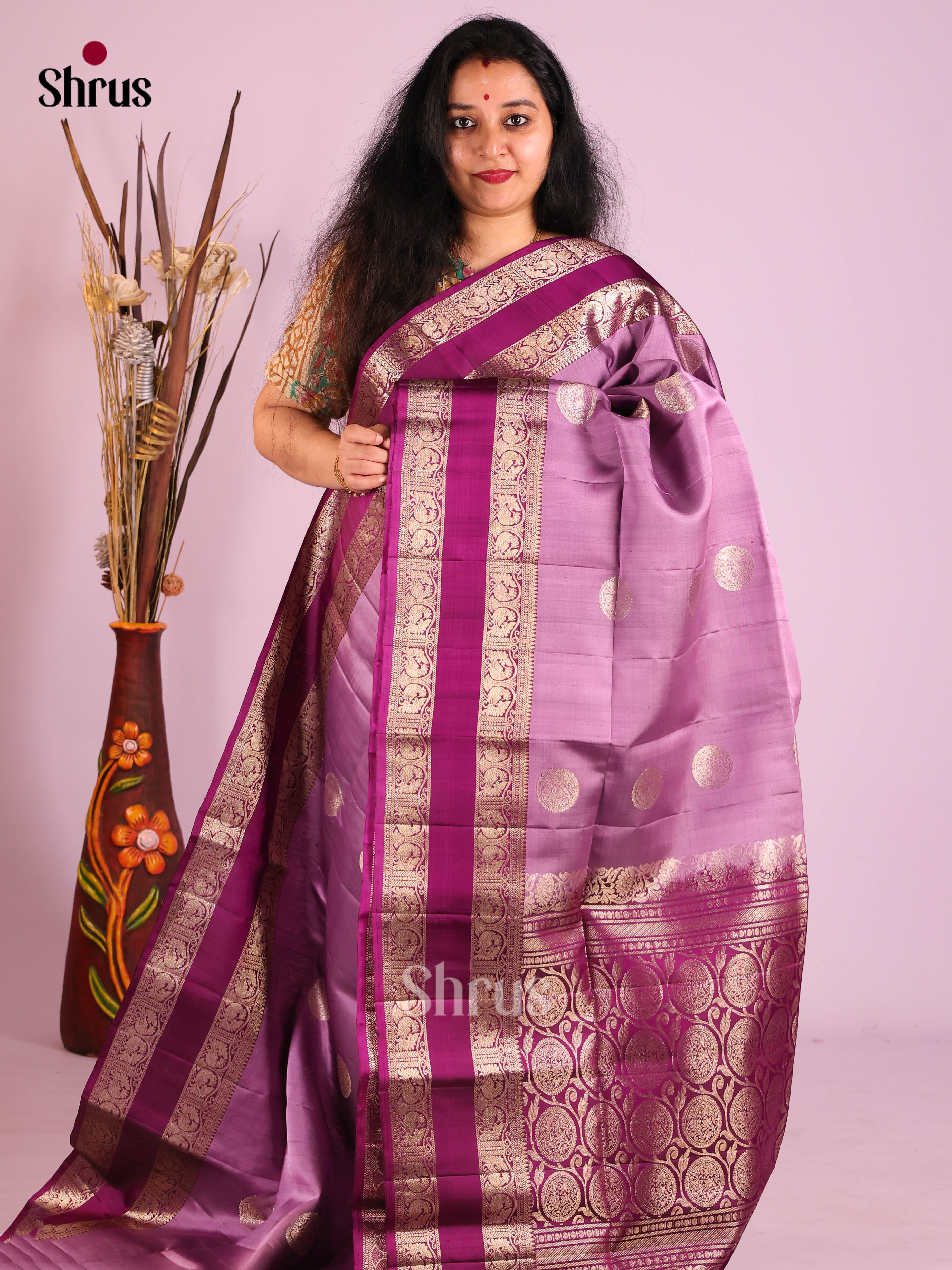 DIS25376 - Soft Silk (HR) Saree - Shop on Shrus.com