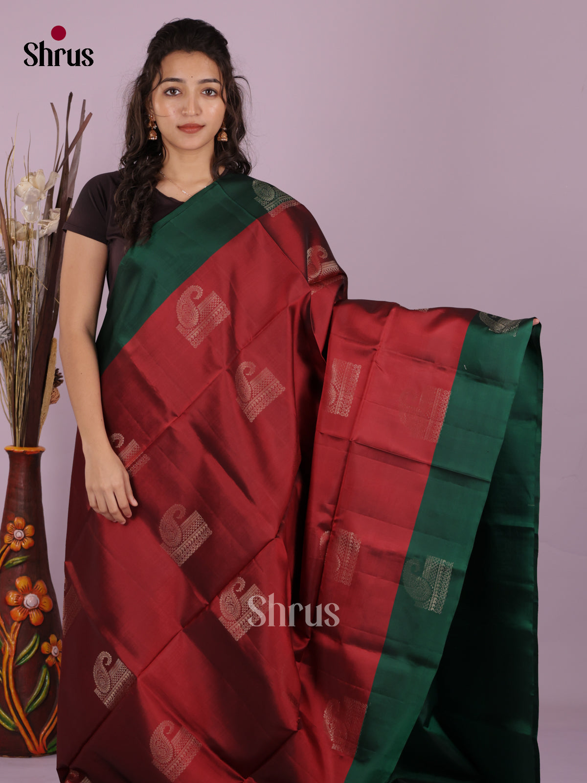 DIS25379 - Softsilk-halfpure Saree - Shop on Shrus.com