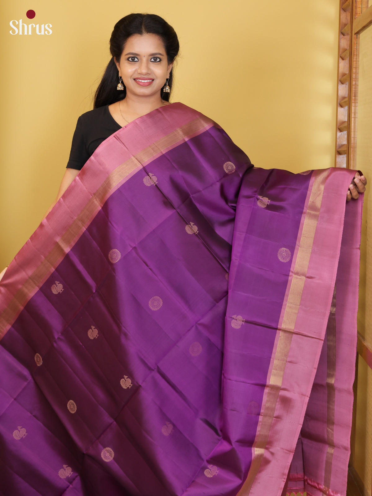DIS25389 - Soft Silk (HR) Saree - Shop on Shrus.com