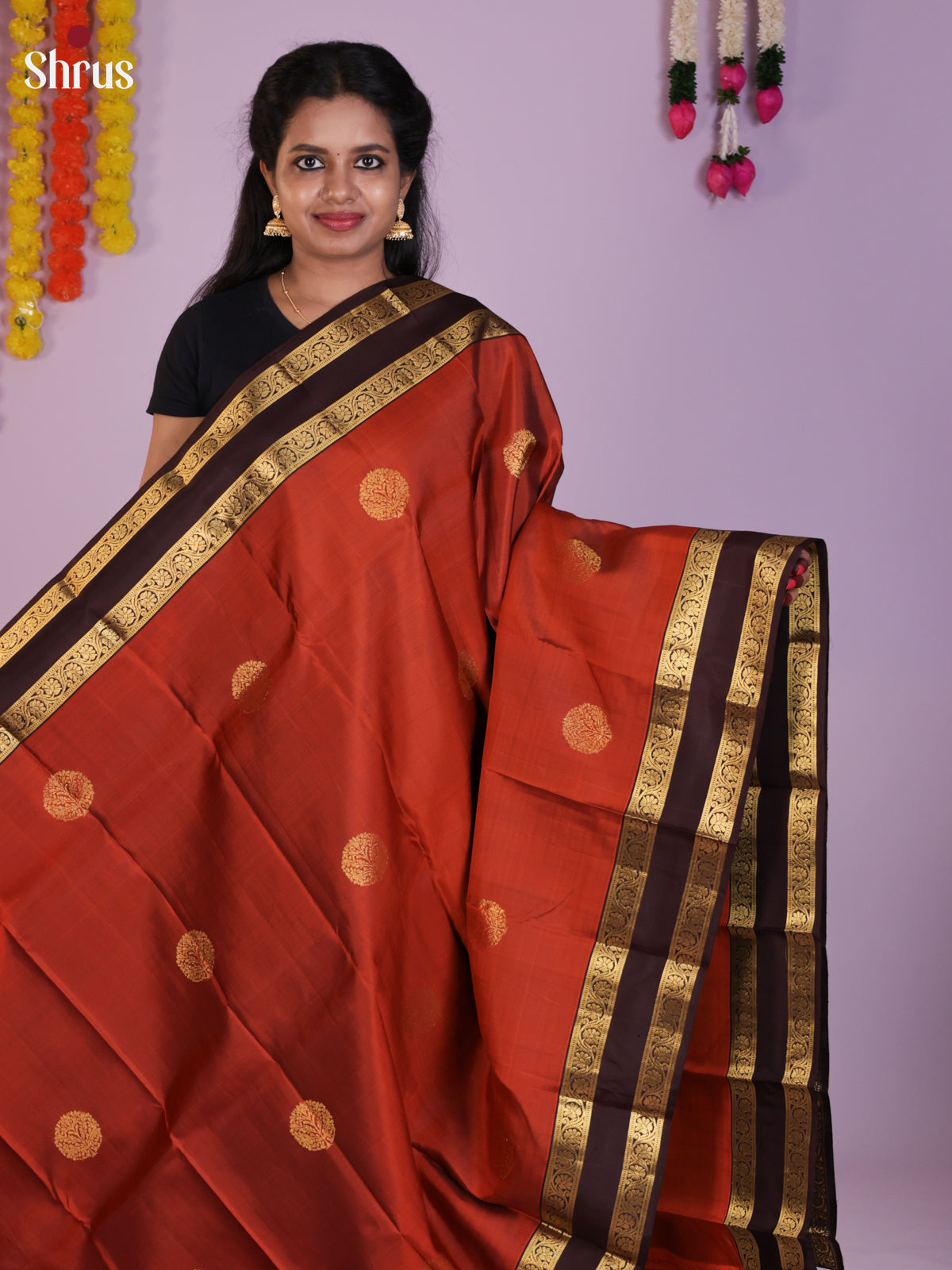 DIS25413 - Kanchipuram silk (HR) Saree - Shop on Shrus.com