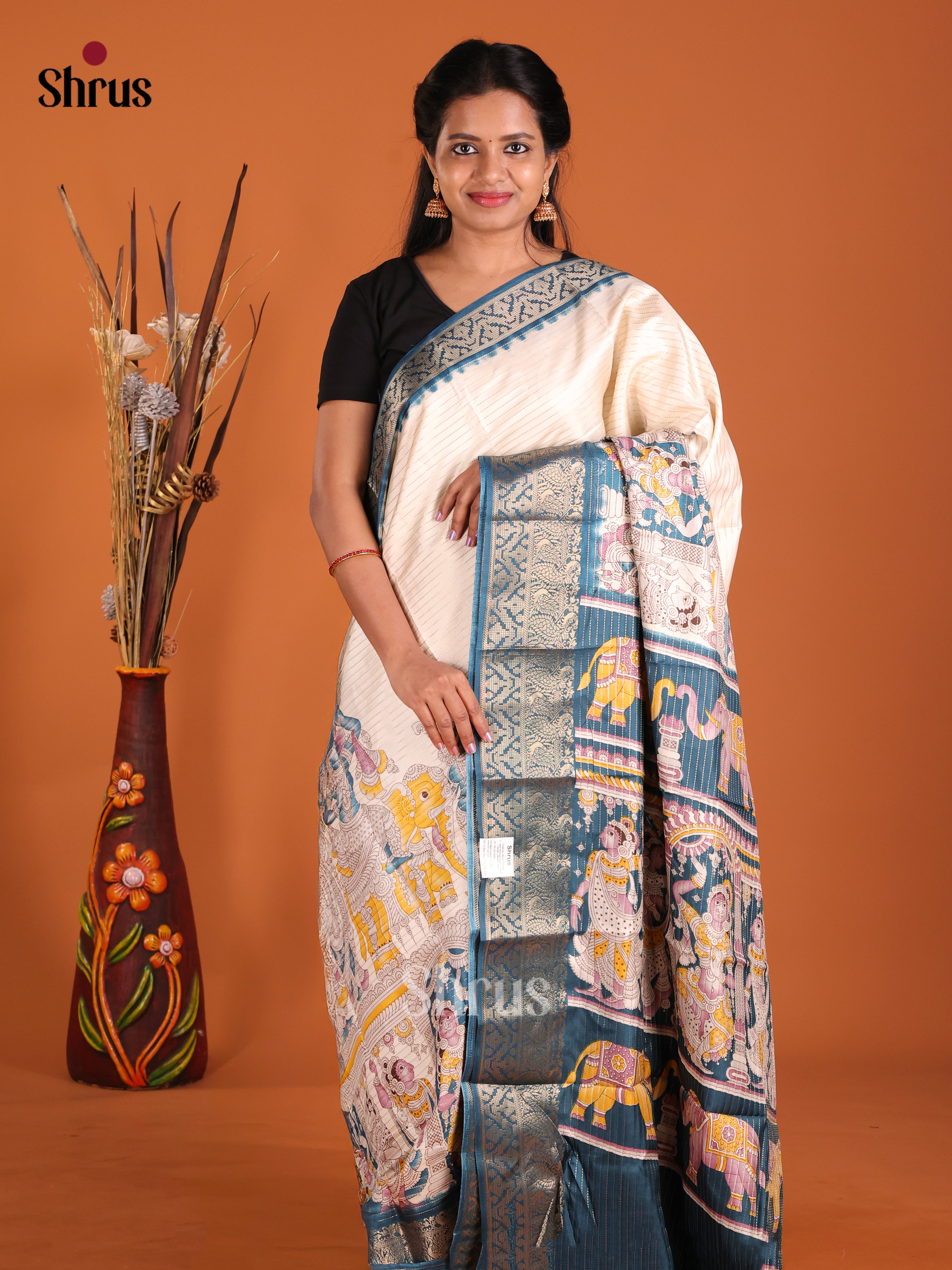 DIS25636 - Semi Tussar Saree