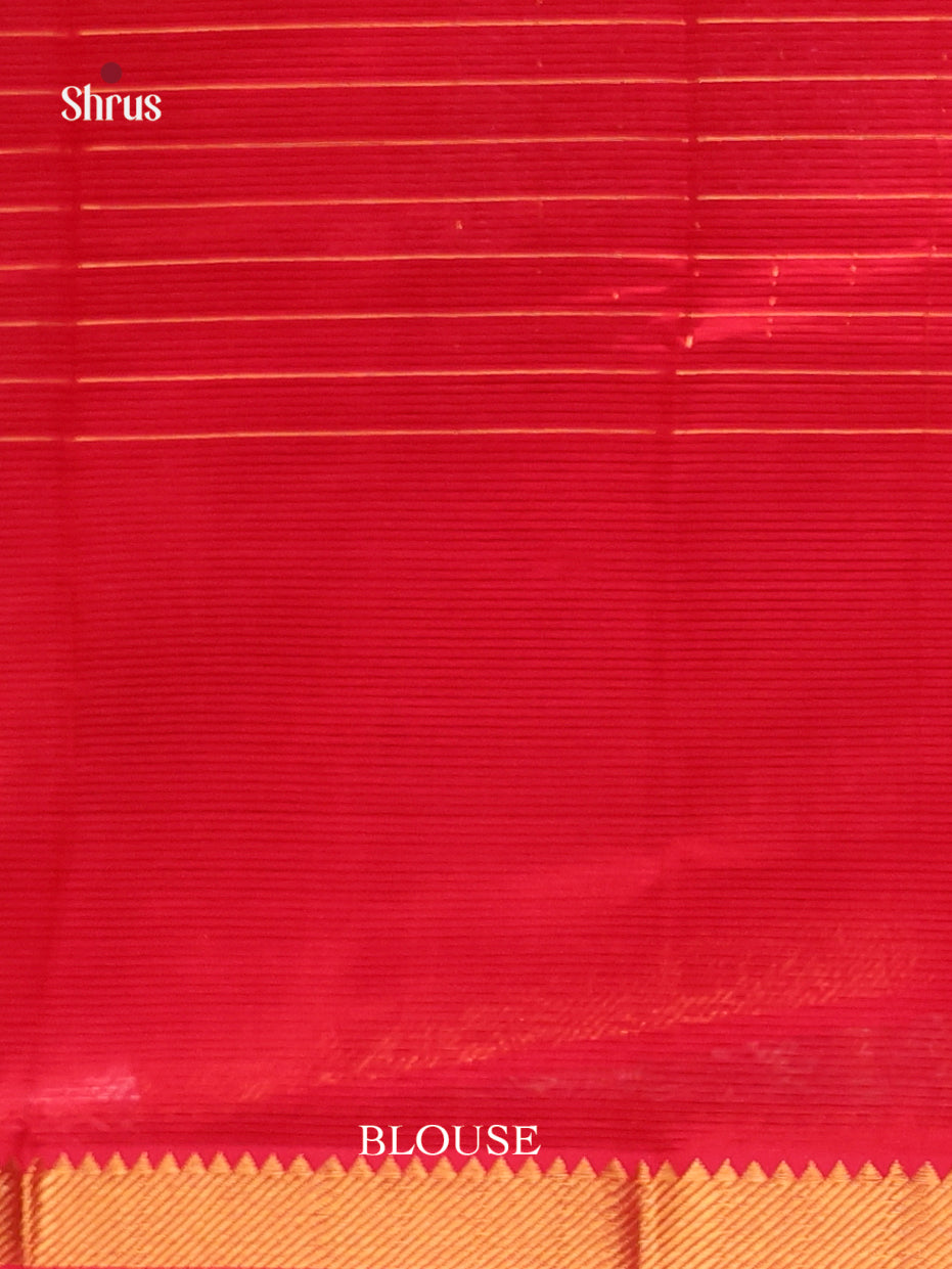 Red(Single Tone) - Mangalagiri silkcotton Saree
