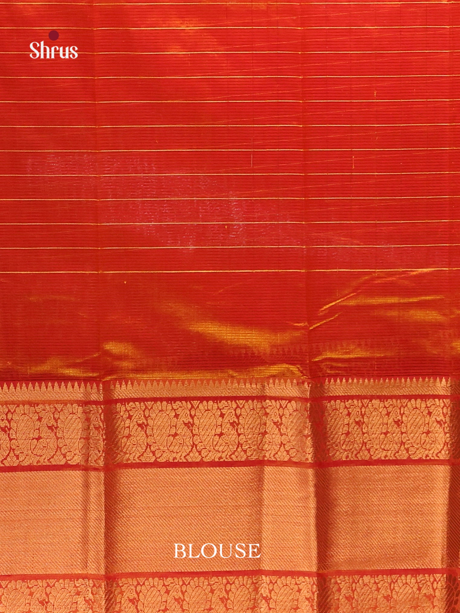 Orange(Single Tone) - Mangalagiri silkcotton Saree