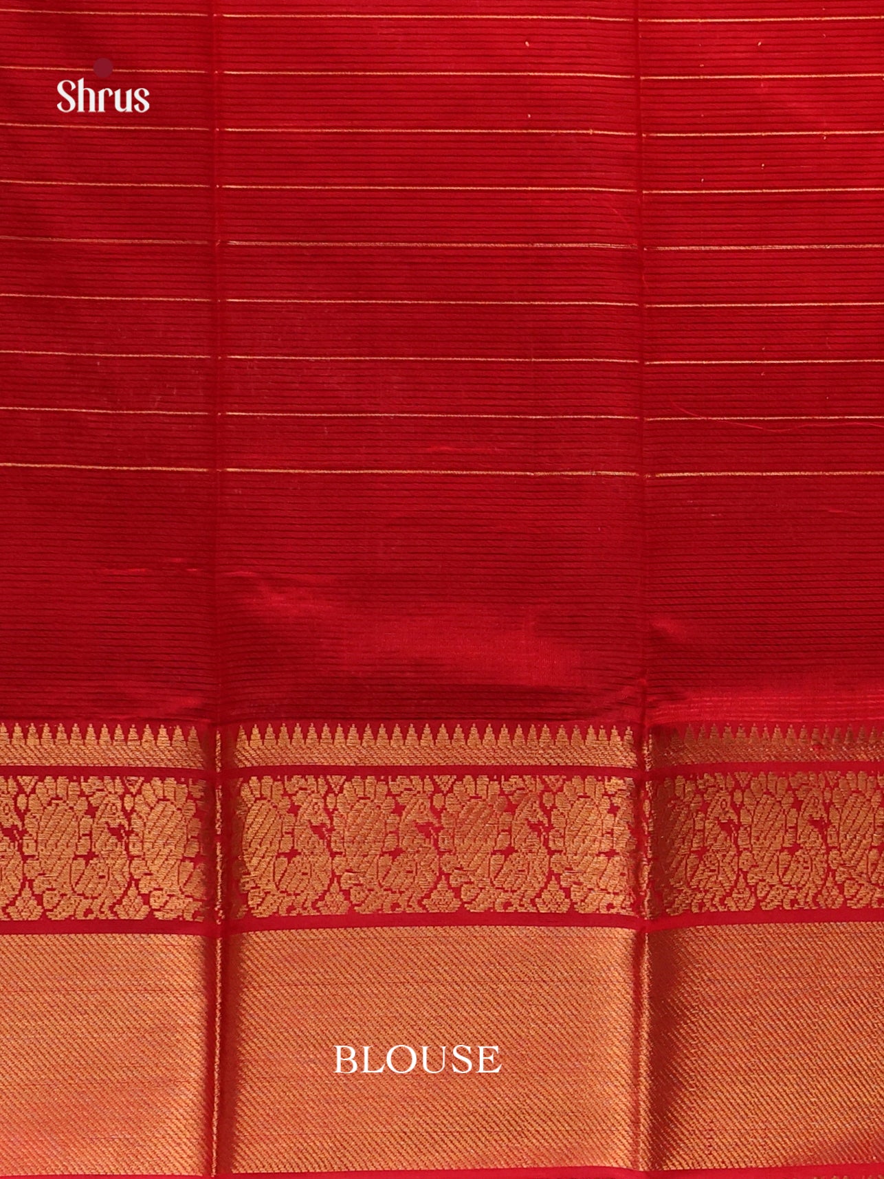 Red(Single Tone)- Mangalagiri silkcotton Saree