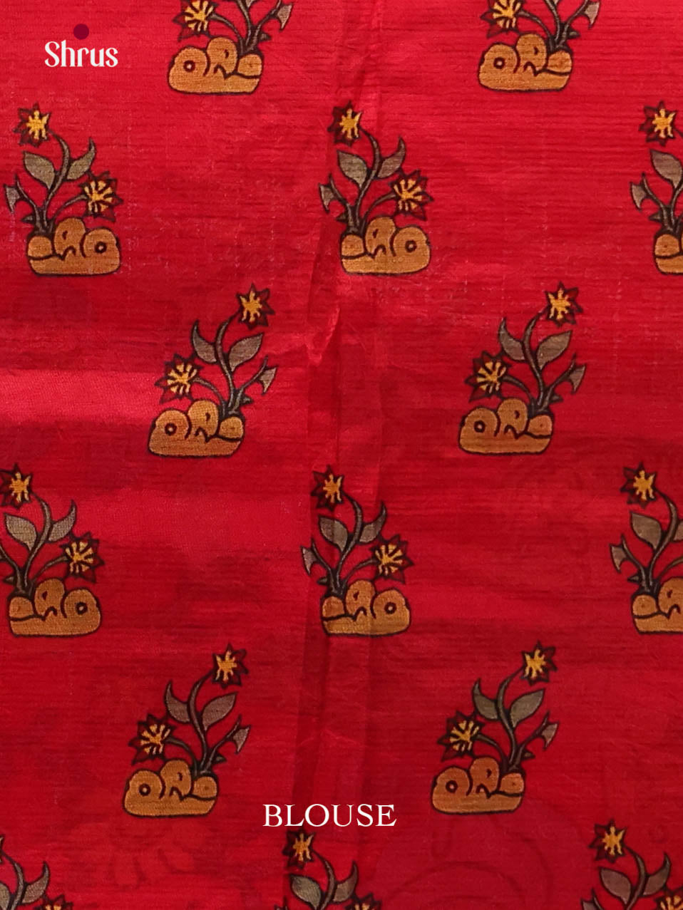 DIS26354 - Mangalagiri printed silkcotton Saree - Shop on Shrus.com