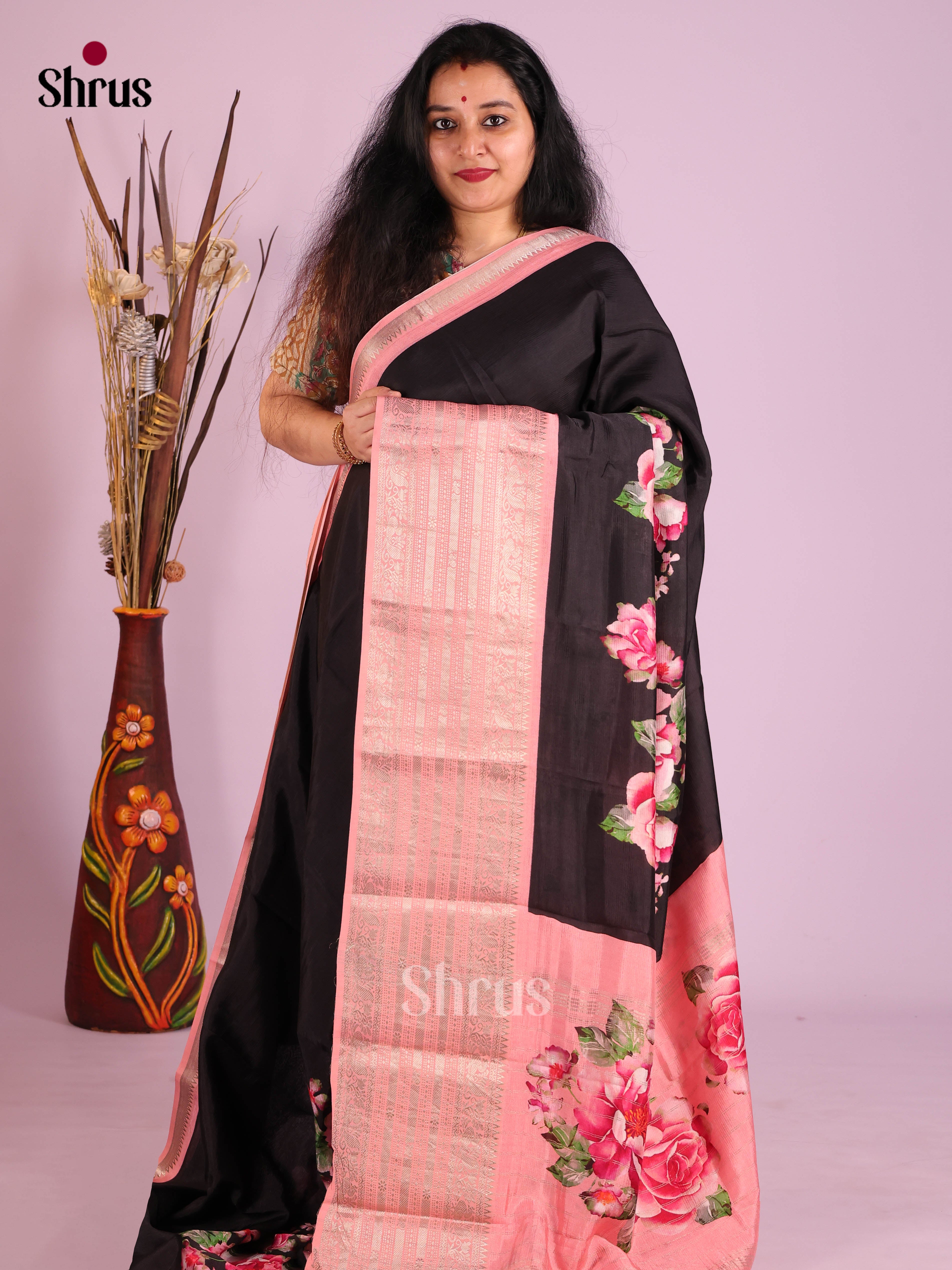DIS26365 - Mangalagiri printed silkcotton Saree