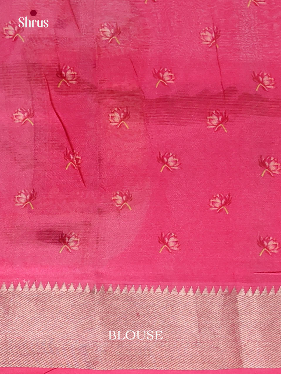 DIS26376 - Mangalagiri printed silkcotton Saree - Shop on Shrus.com