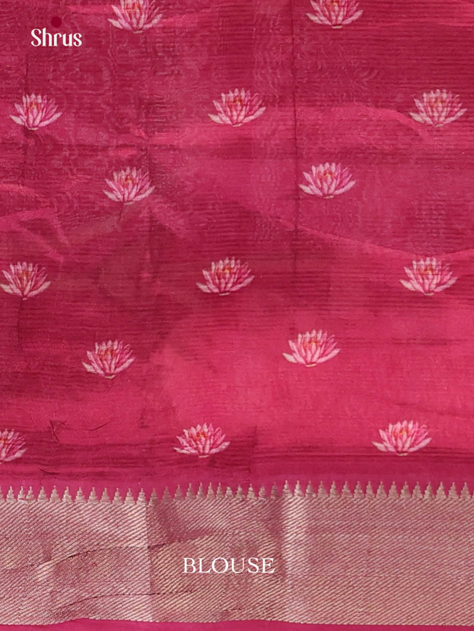 DIS26391 - Mangalagiri printed silkcotton Saree - Shop on Shrus.com