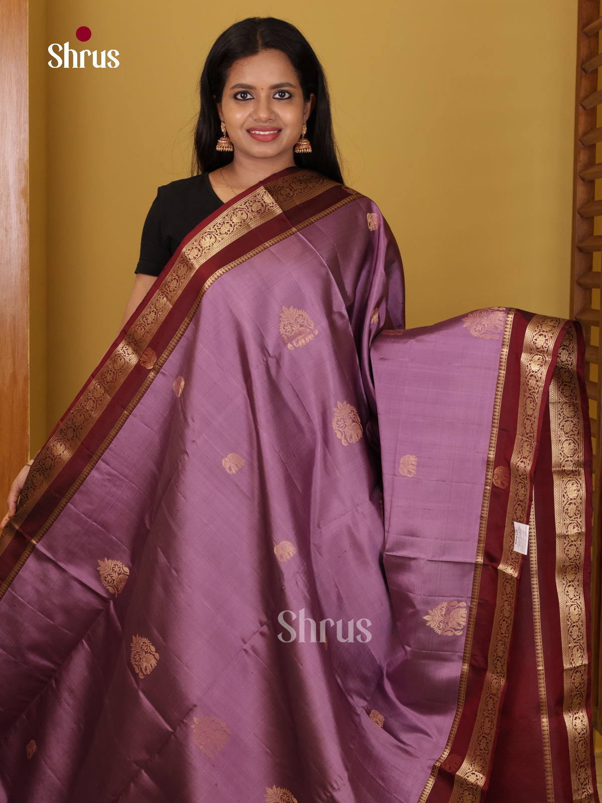 DIS26548 - Kanchipuram silk (HR) Saree - Shop on Shrus.com
