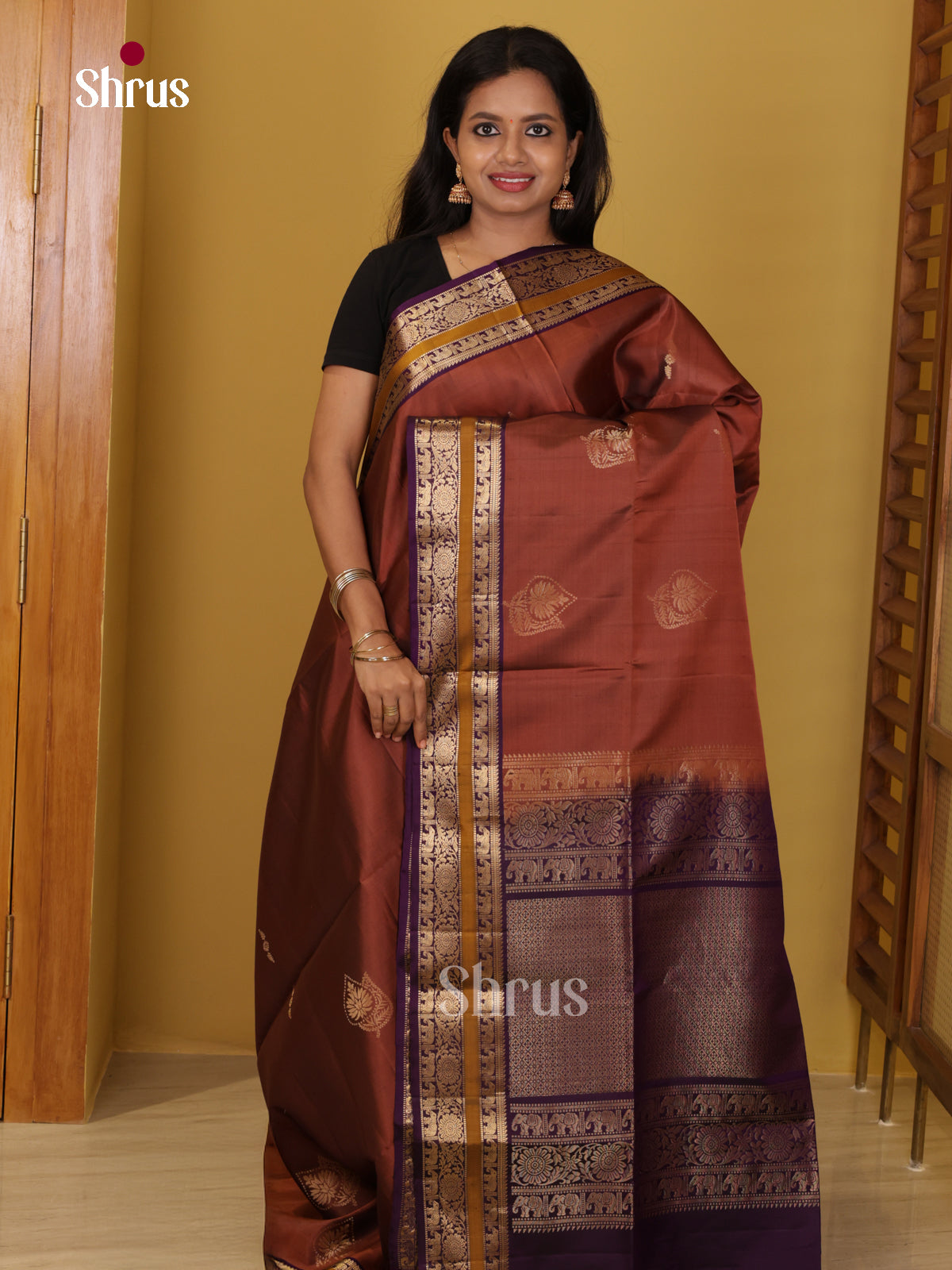 DIS26557 - Kanchipuram silk (HR) Saree - Shop on Shrus.com