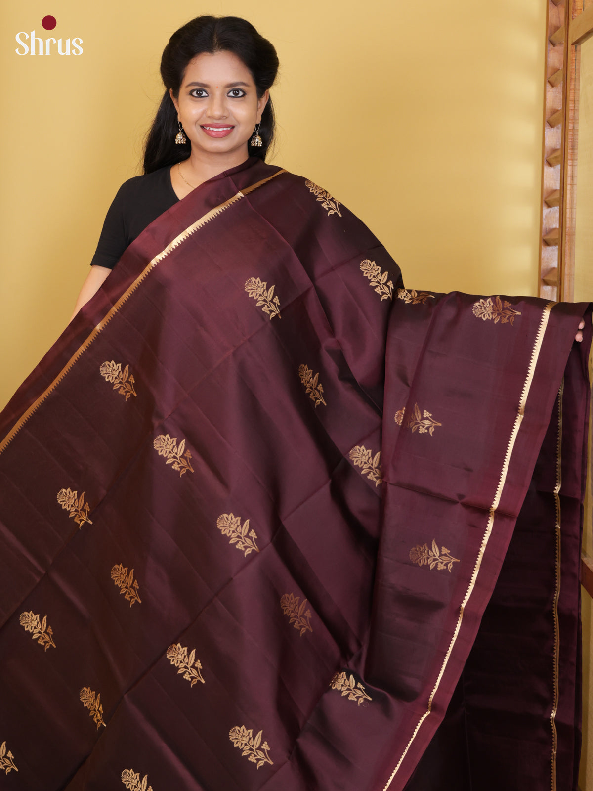 DIS26573 - Kanchipuram silk (HR) Saree - Shop on Shrus.com