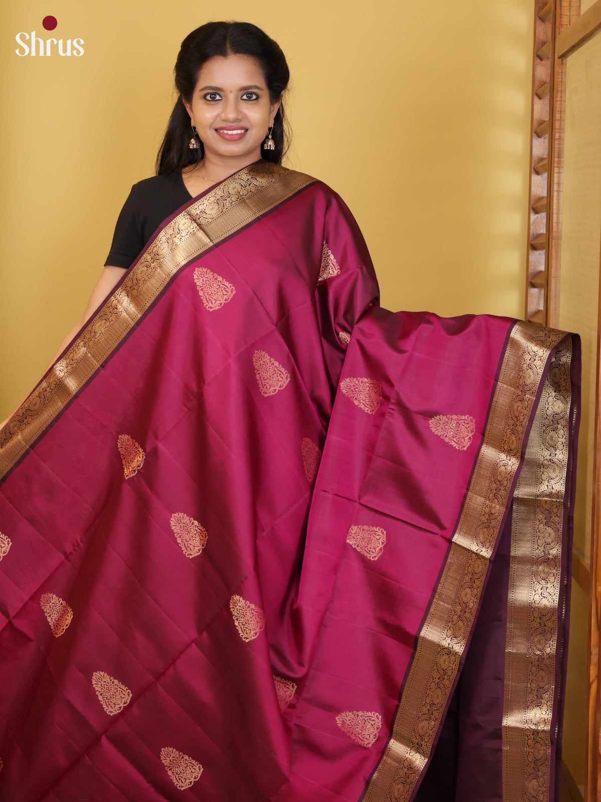 DIS26638 - Kanchipuram silk (HR) Saree - Shop on Shrus.com