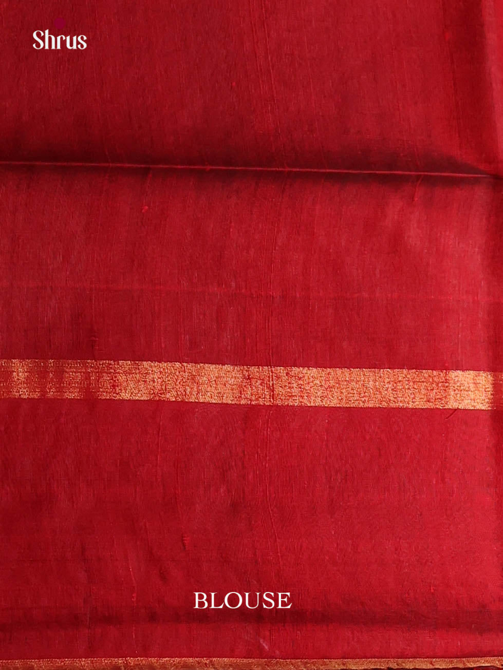 Red(Single Tone)- Raw Silk Saree