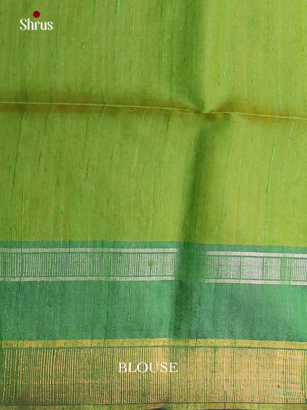 Yellow & Green - Raw Silk Saree