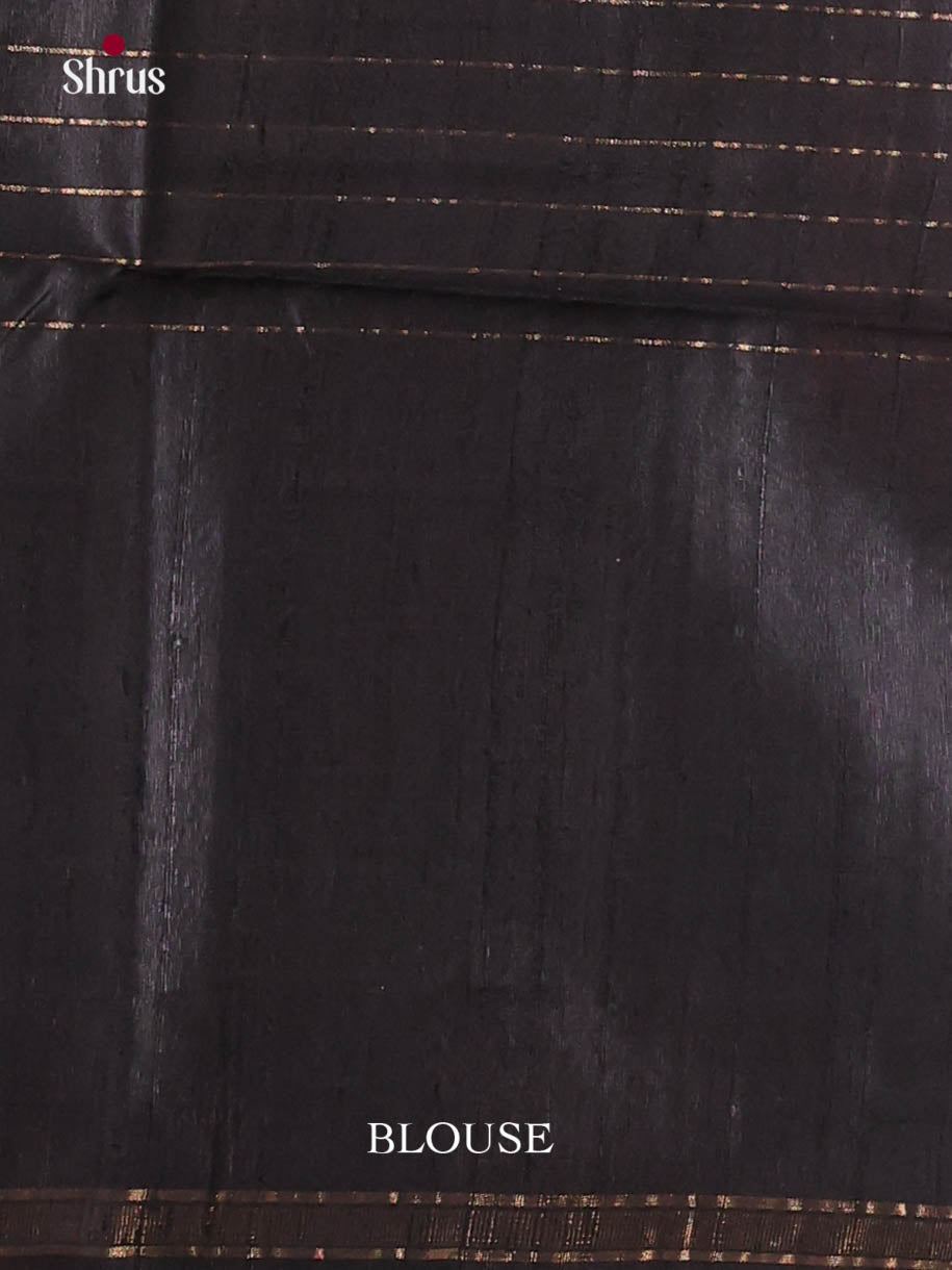 Red & Black- Raw Silk Saree