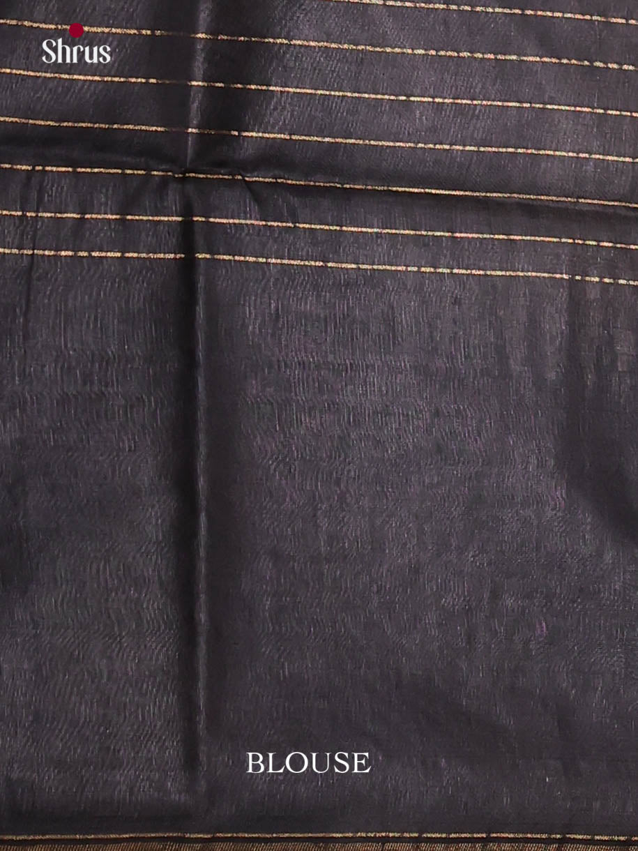 Sophisticated Beige Raw Silk Saree With Gold Checks & Black Border