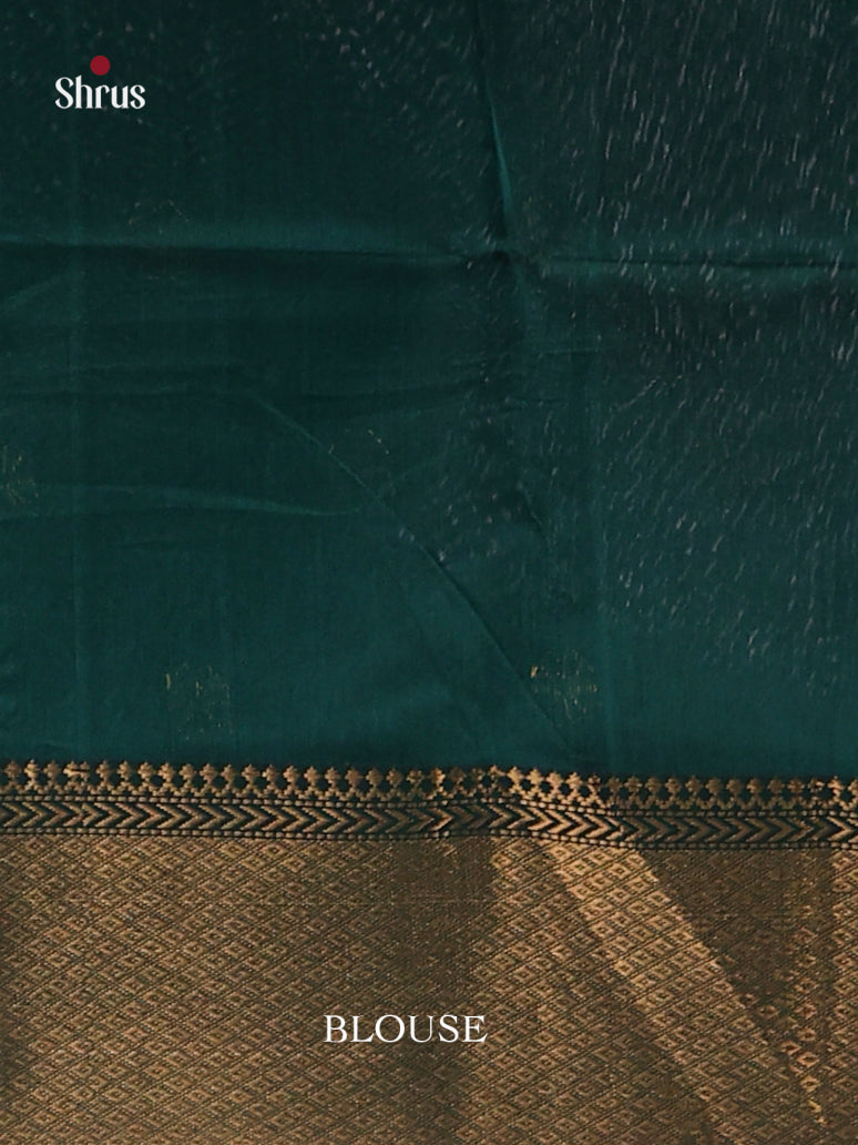 Peacock Green(Single Tone)- Maheshwari silkcotton Saree - Shop on Shrus.com