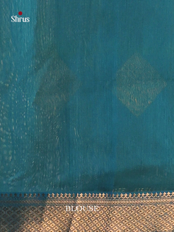 Yellow & Blue - Maheshwari silkcotton Saree