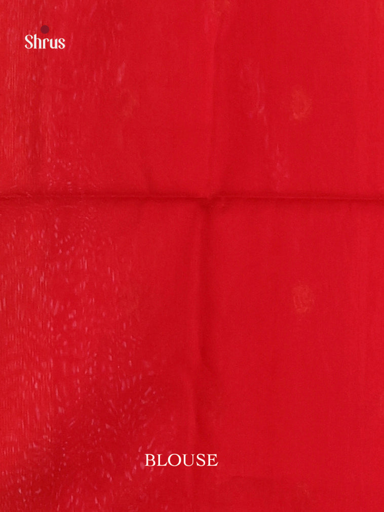 Mango Yellow & Red- Maheshwari silkcotton Saree - Shop on Shrus.com