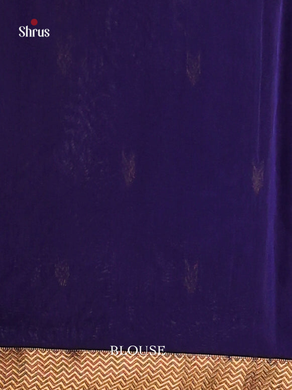 Blue(Single Tone)- Maheshwari silkcotton Saree