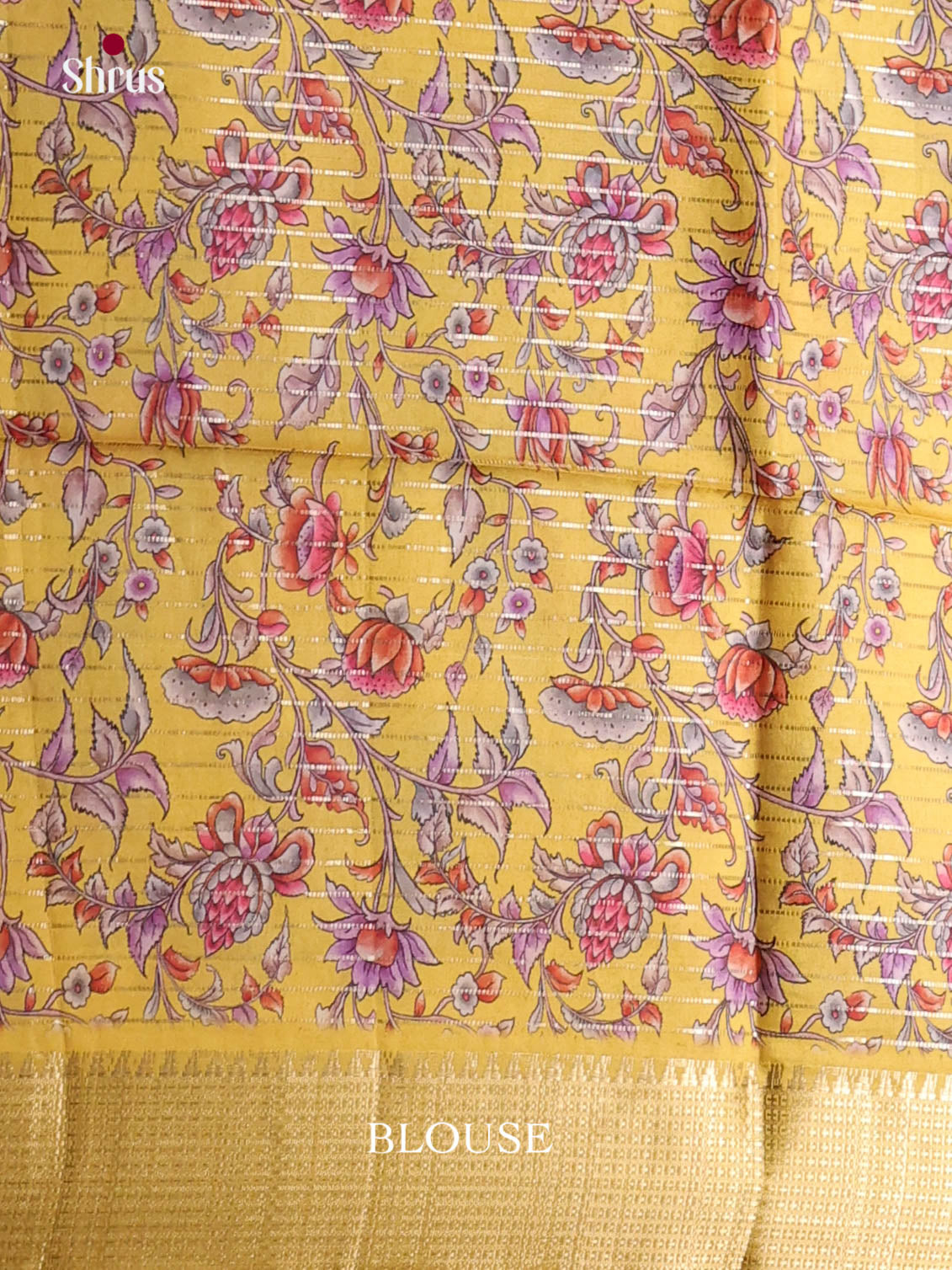 Violet & Yellow - Semi Dola silk Saree