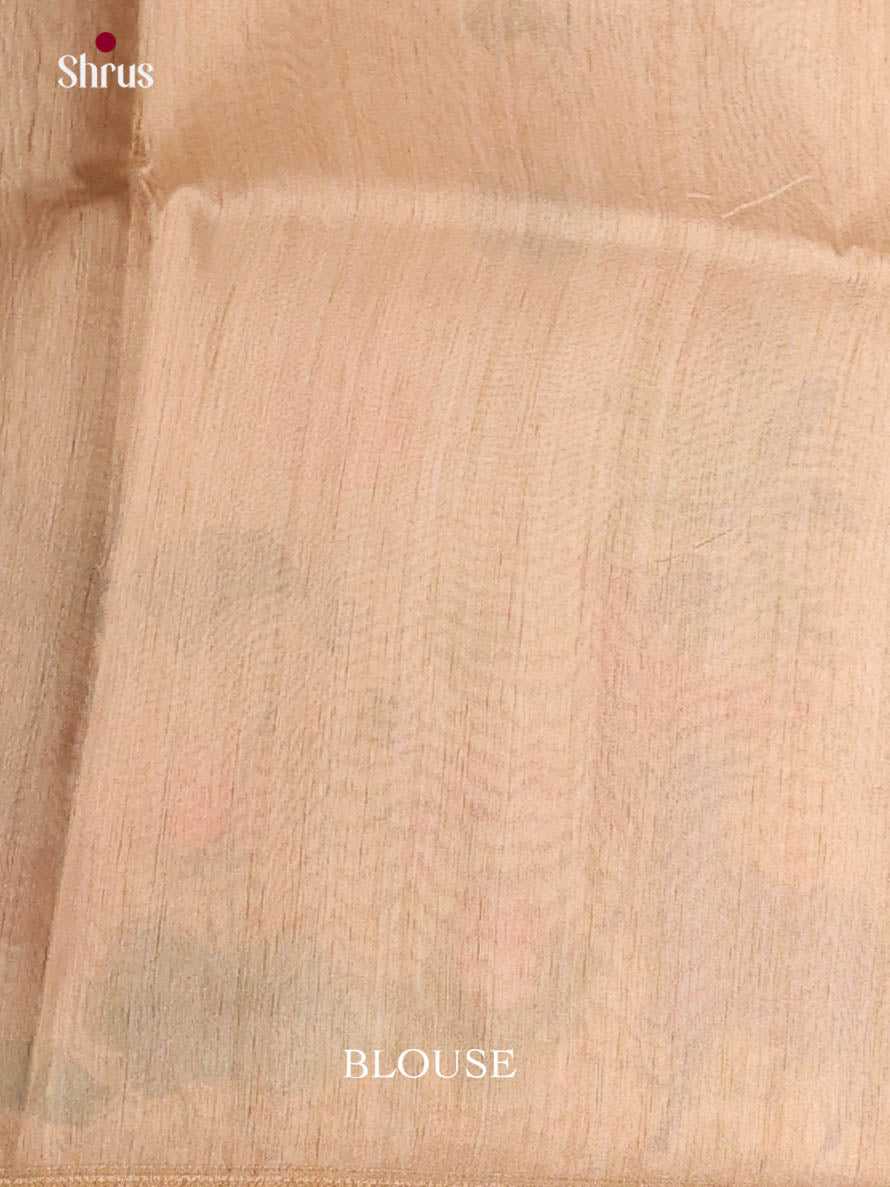 Pastel Brown- Semi Chanderi Saree