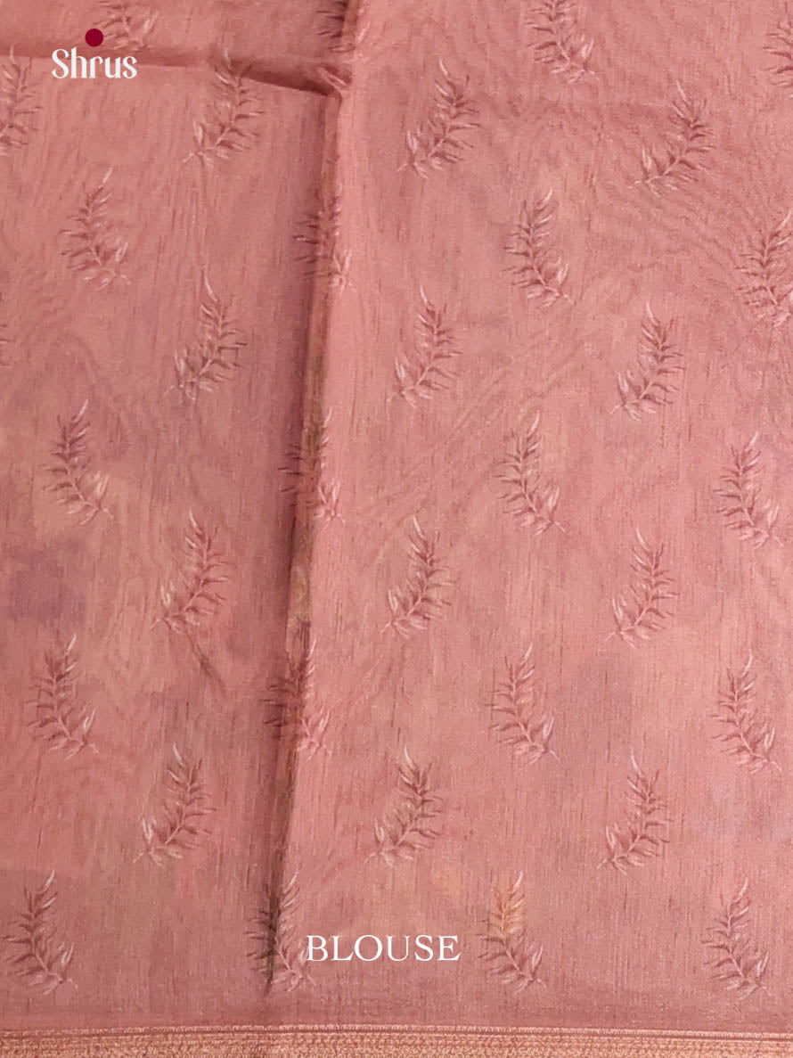 Onion Peel- Semi Chanderi Saree - Shop on Shrus.com