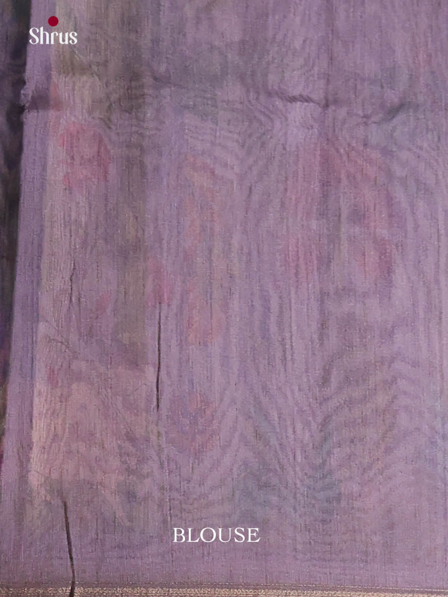 Purple - Semi Chanderi Saree