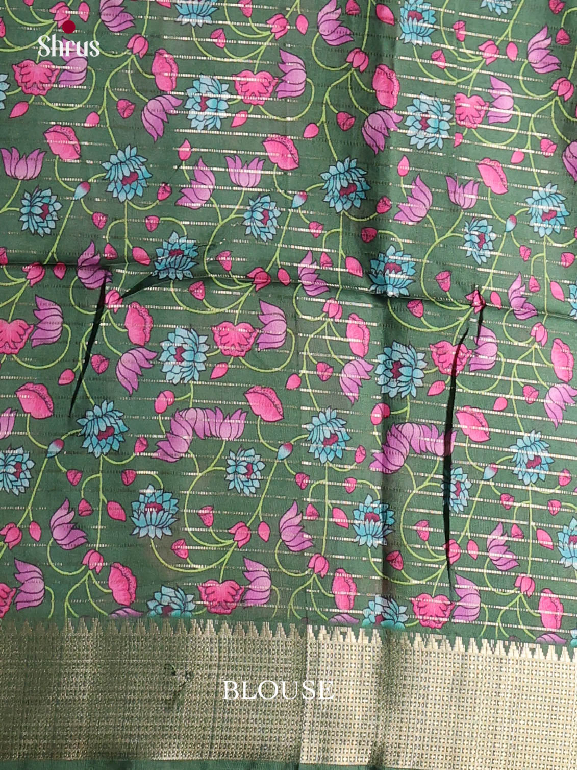 Purple & Green - Semi Dola silk Saree