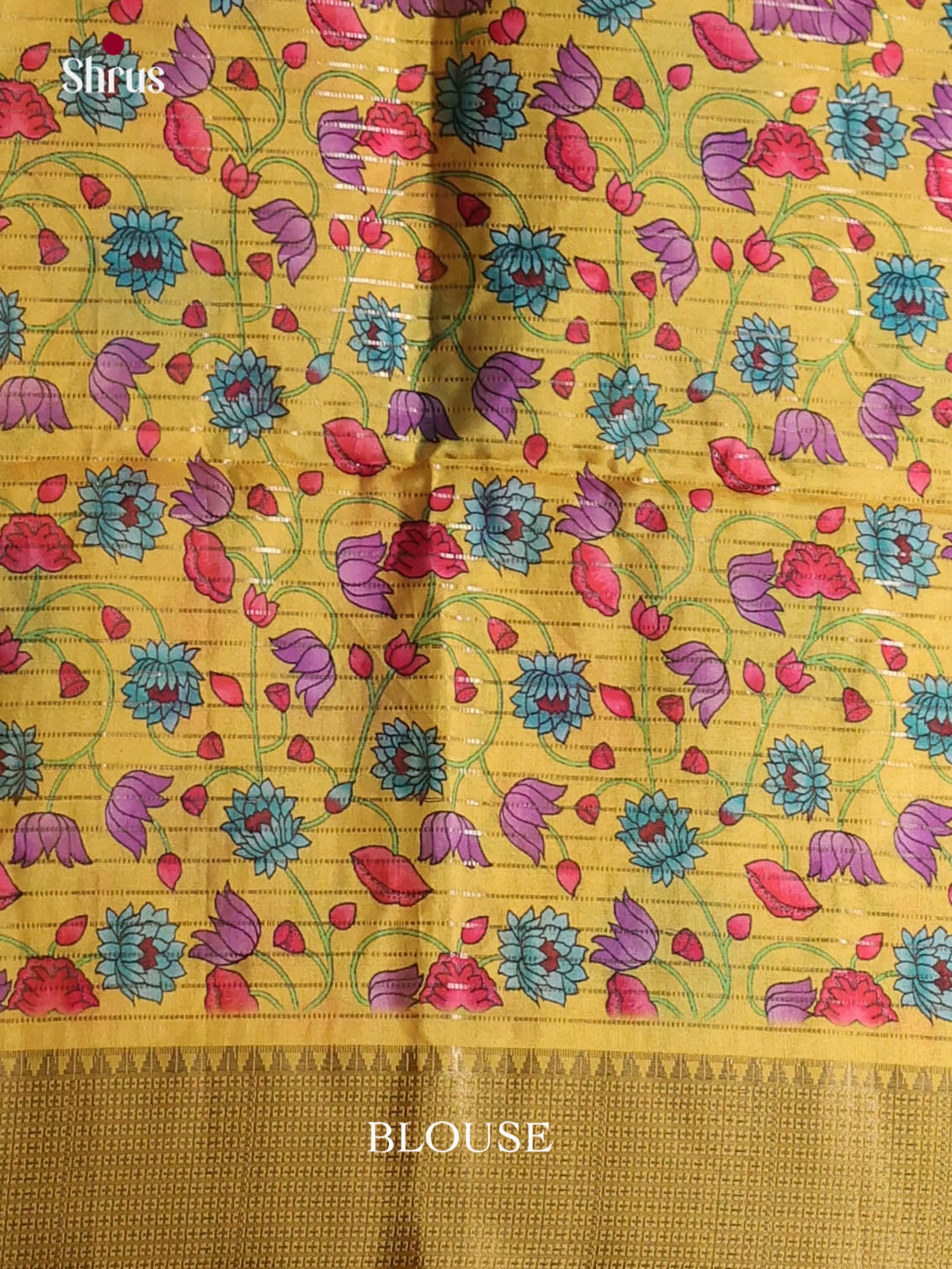 Violet & Yellow - Semi Dola silk Saree