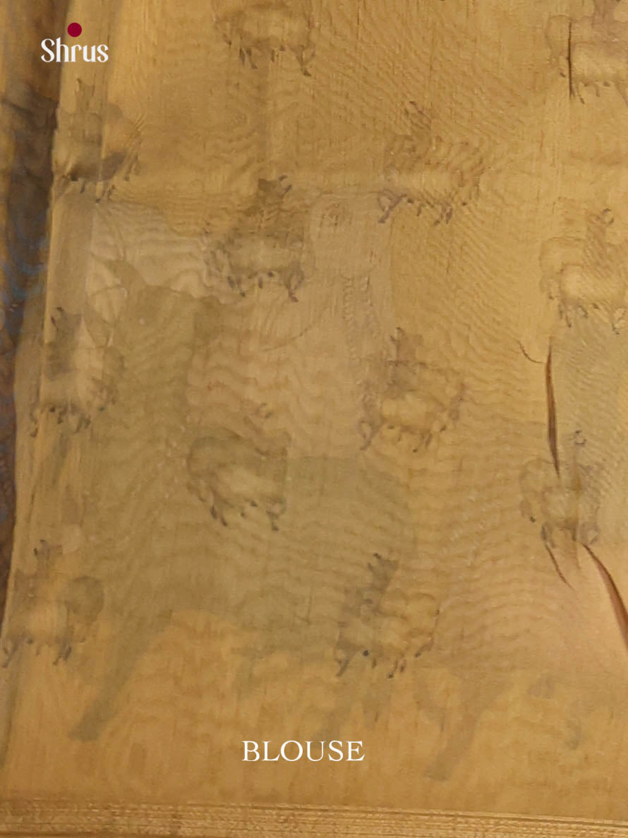 Gold - Semi Chanderi Saree