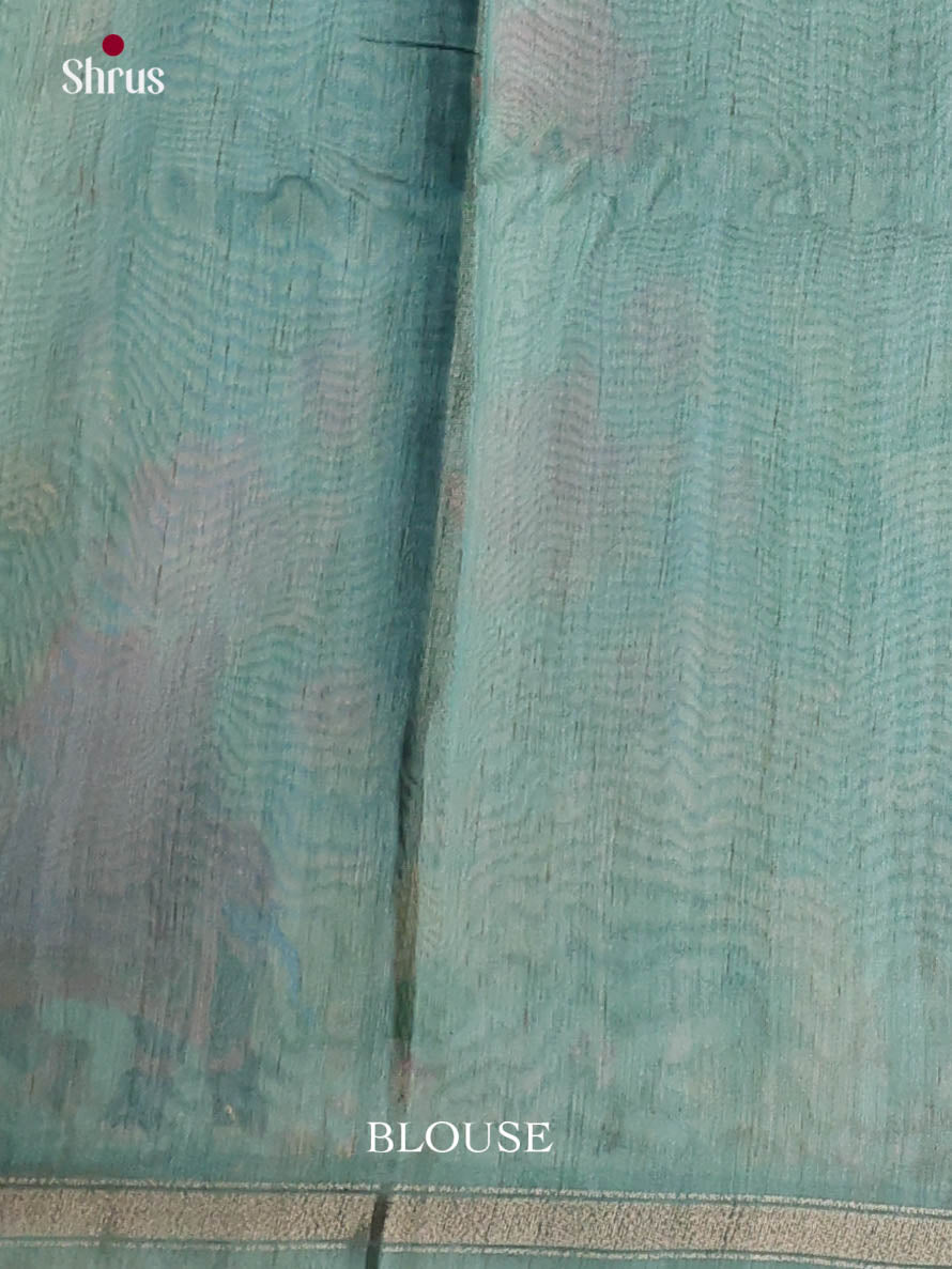 Blue - Semi Chanderi Saree