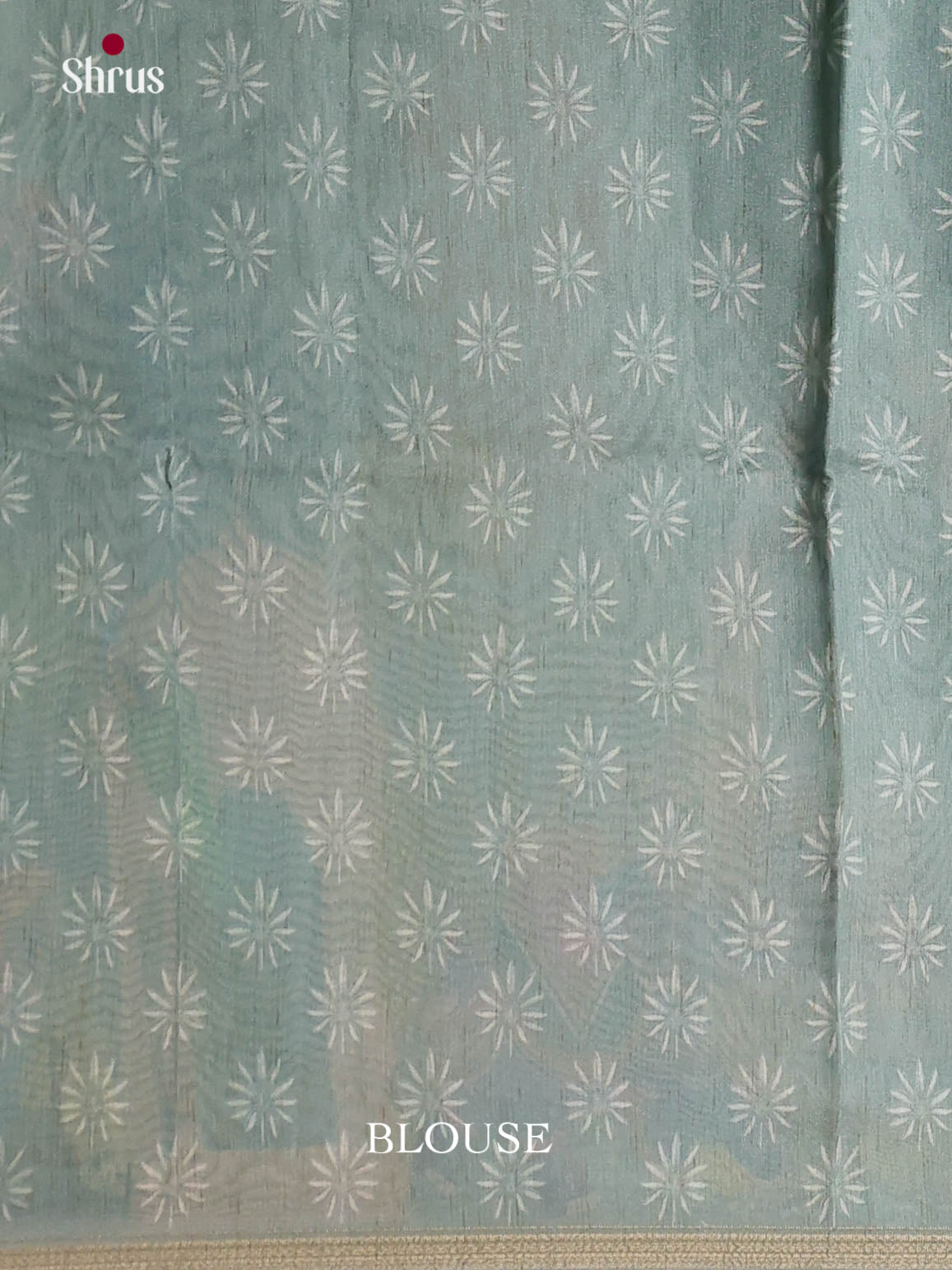 Grey Green - Semi Chanderi Saree - Shop on Shrus.com