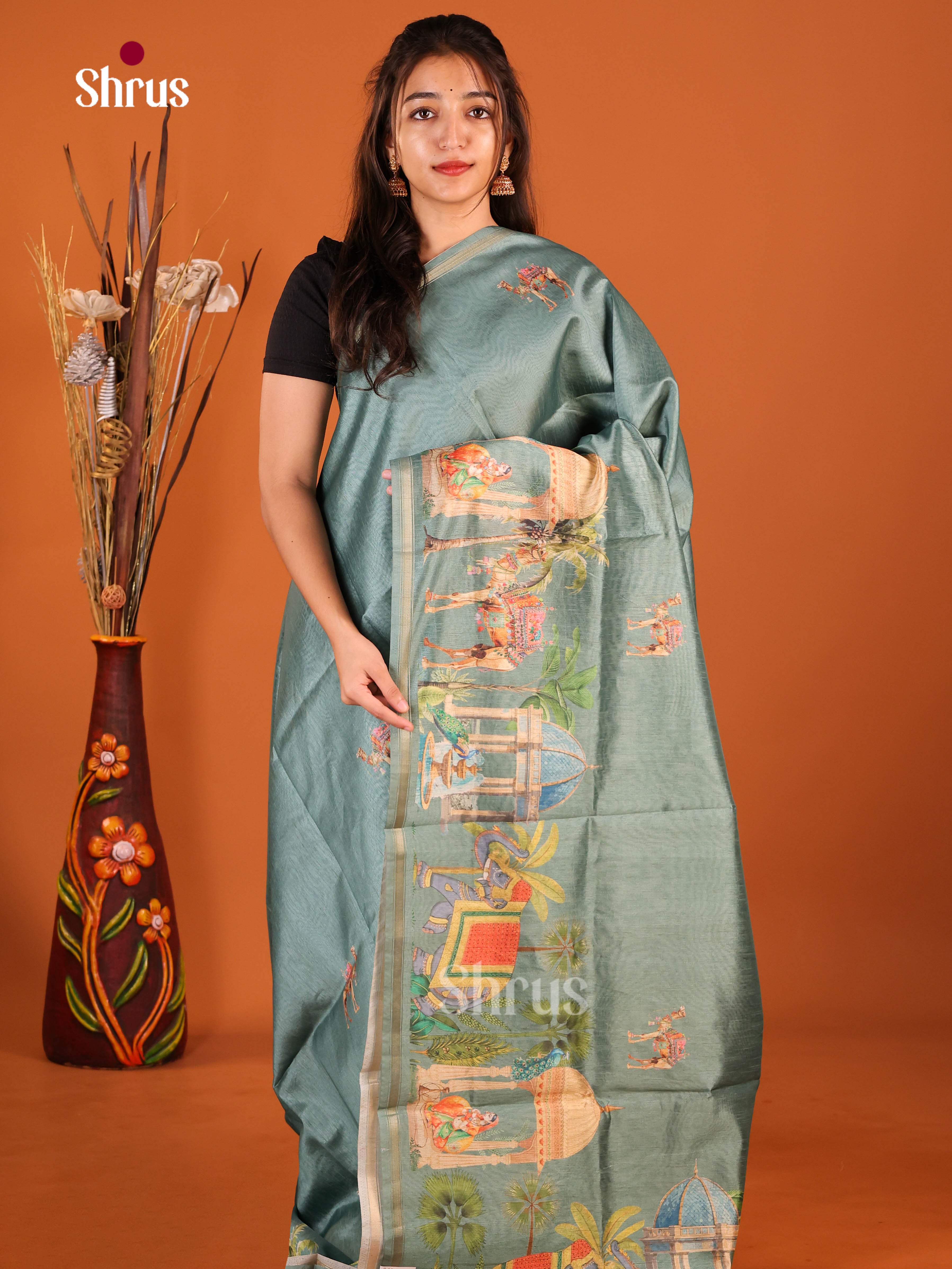 DIS29105 - Semi Chanderi Saree