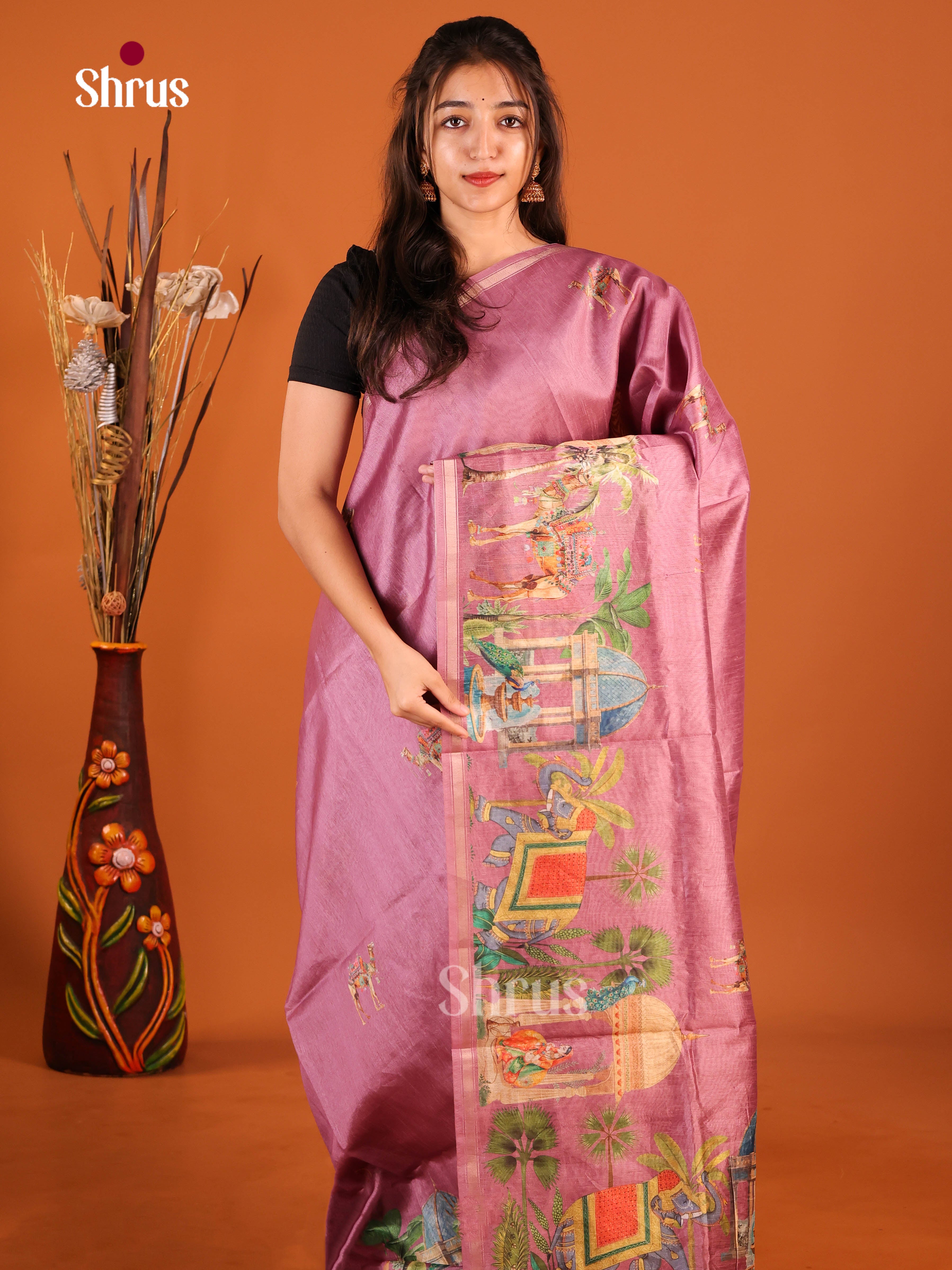 DIS29106 - Semi Chanderi Saree