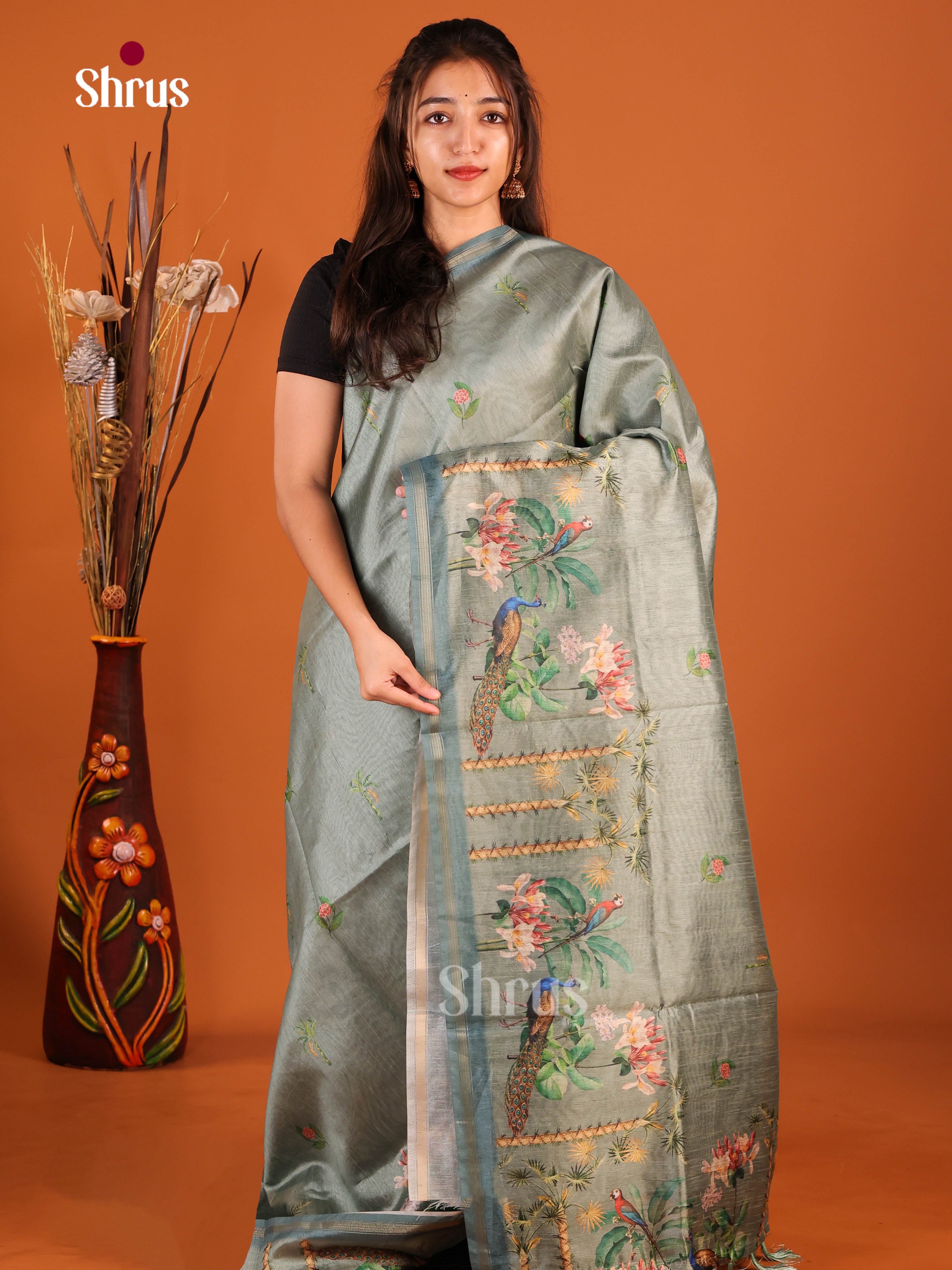 DIS29110 - Semi Chanderi Saree