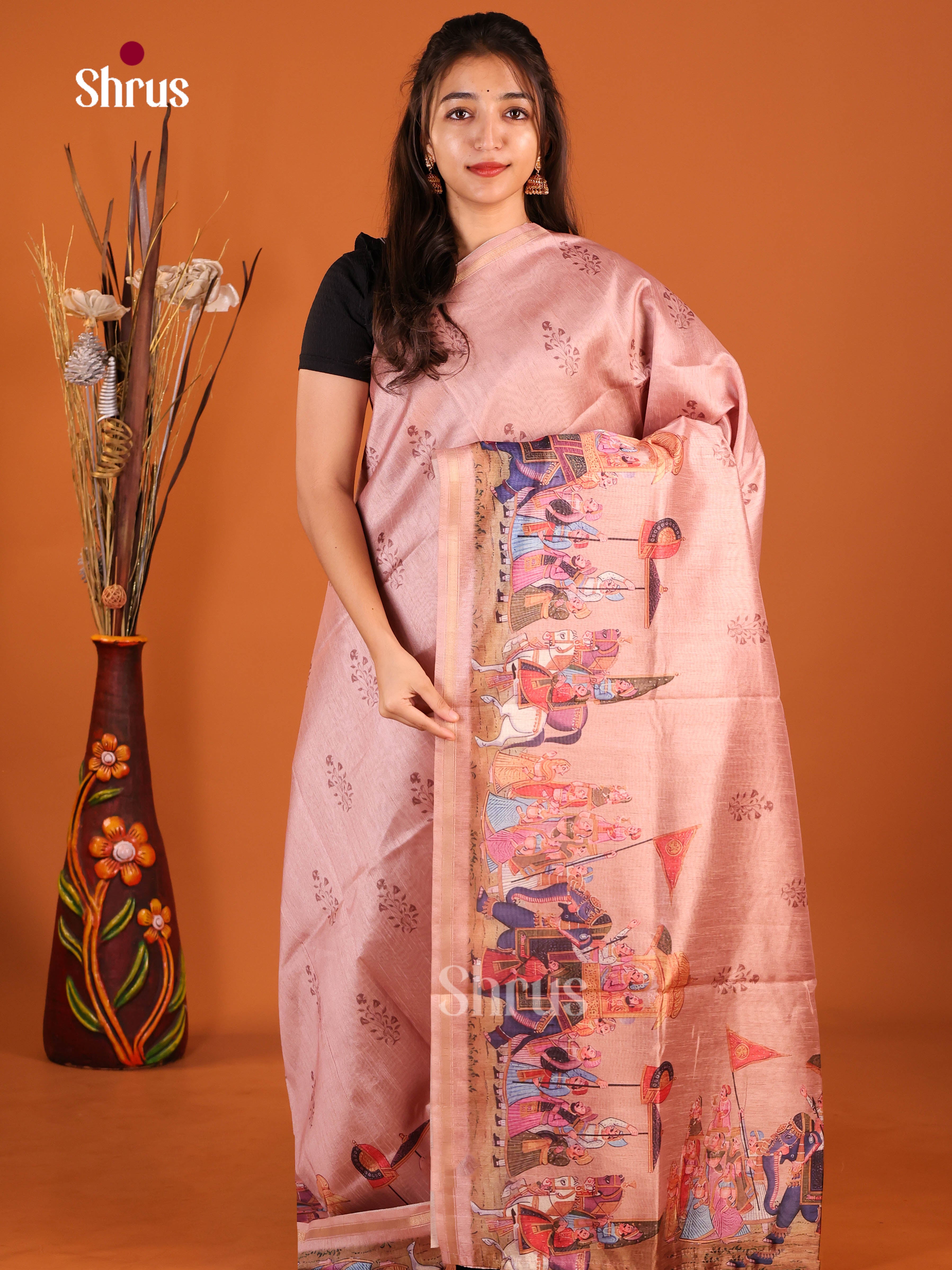 DIS29115 - Semi Chanderi Saree