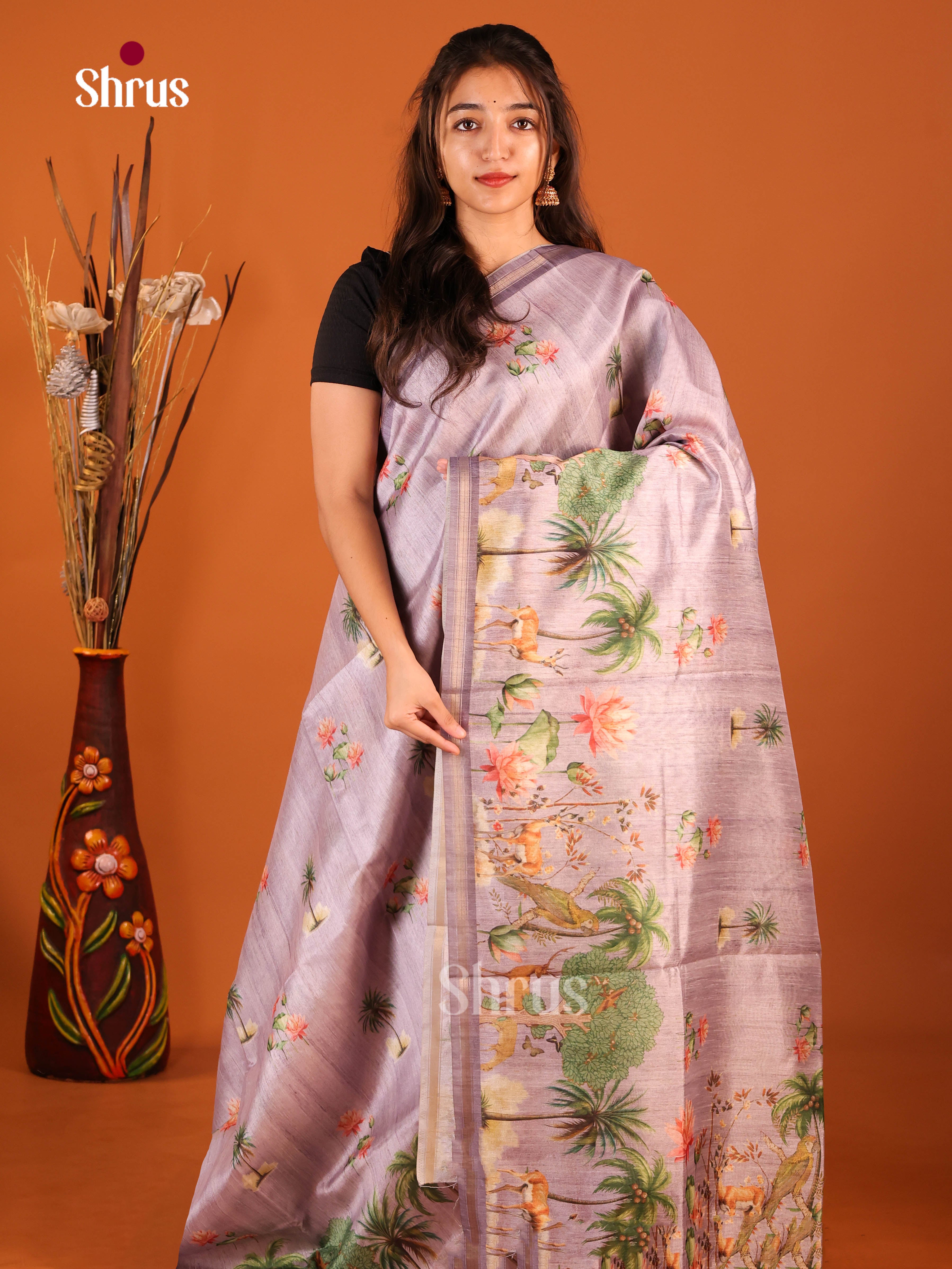 DIS29120 - Semi Chanderi Saree