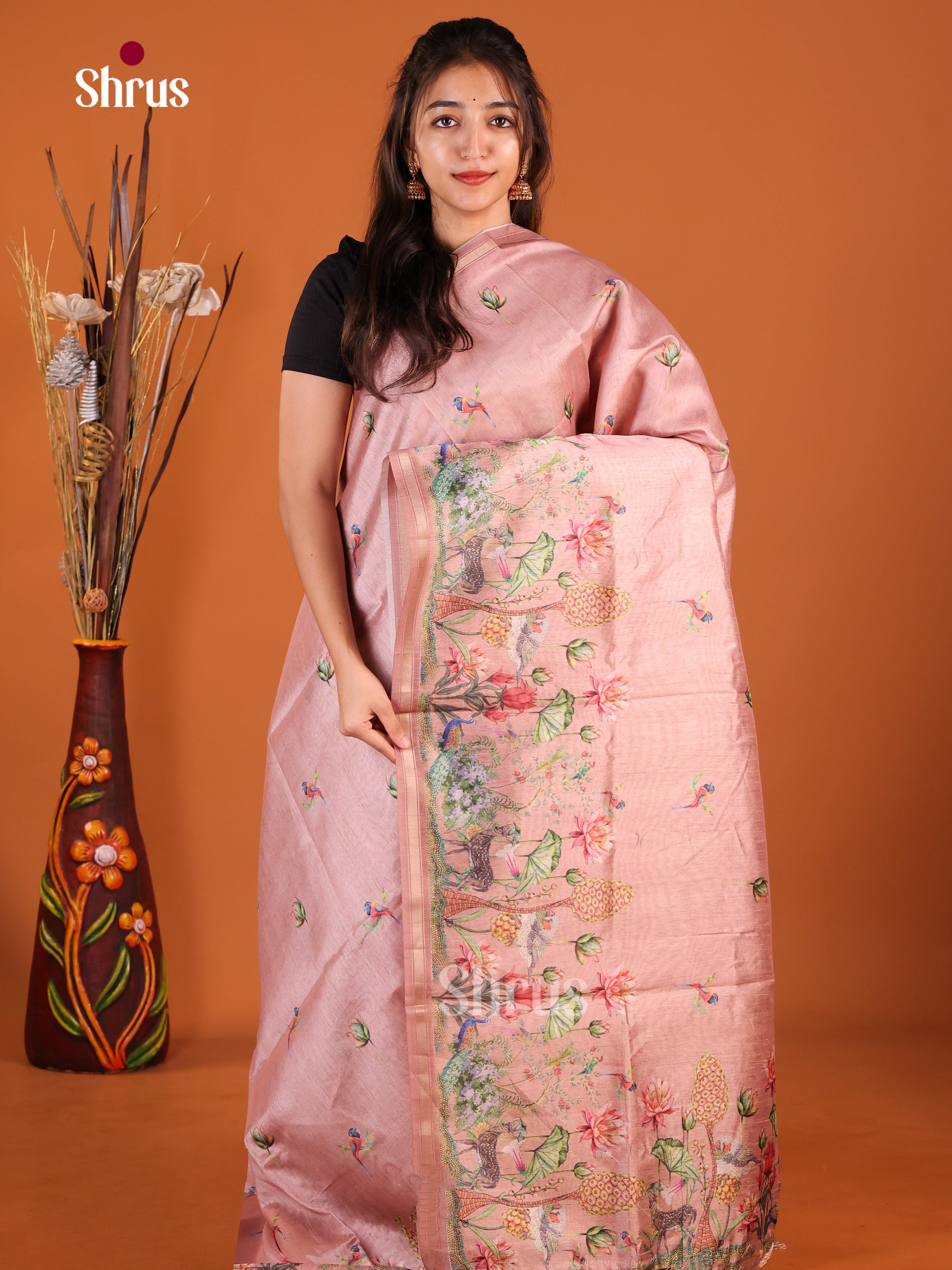DIS29124 - Semi Chanderi Saree
