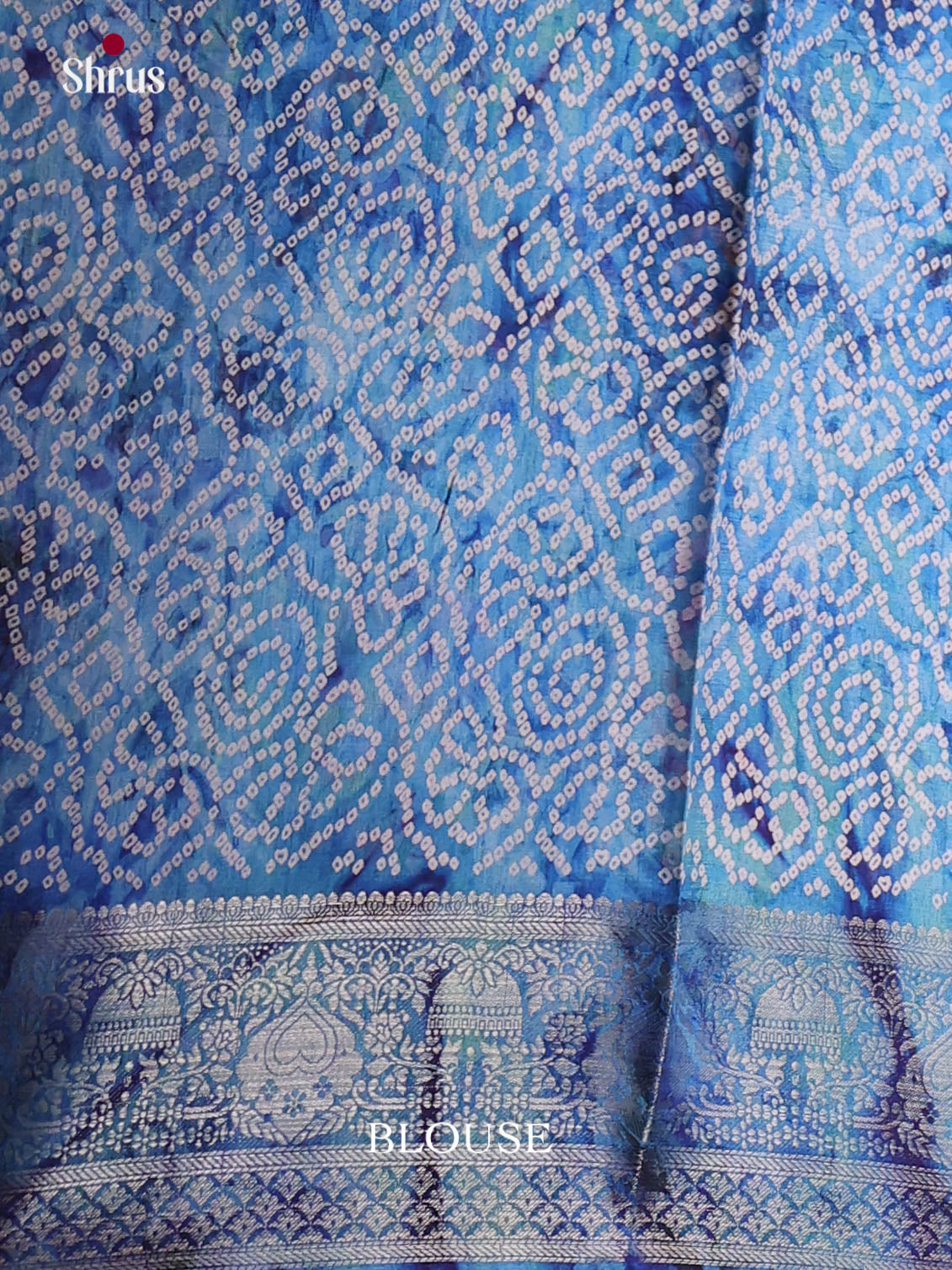 Blue - Semi Dola silk Saree