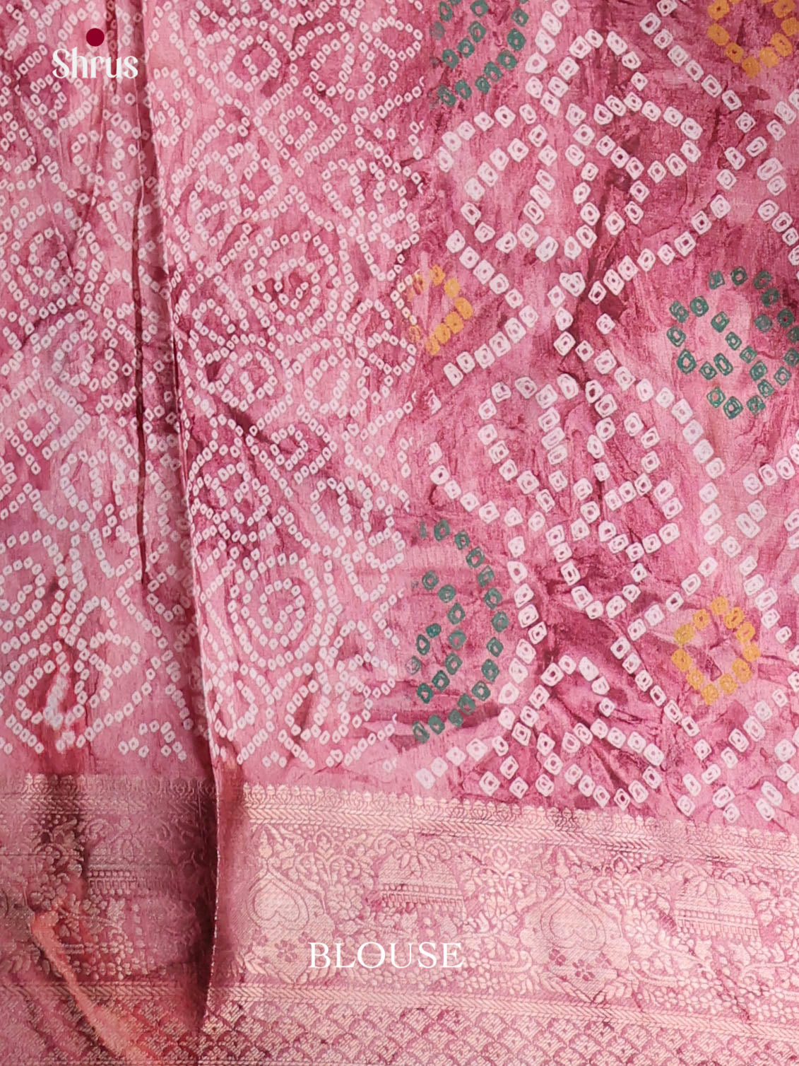 Pink - Semi Dola silk Saree
